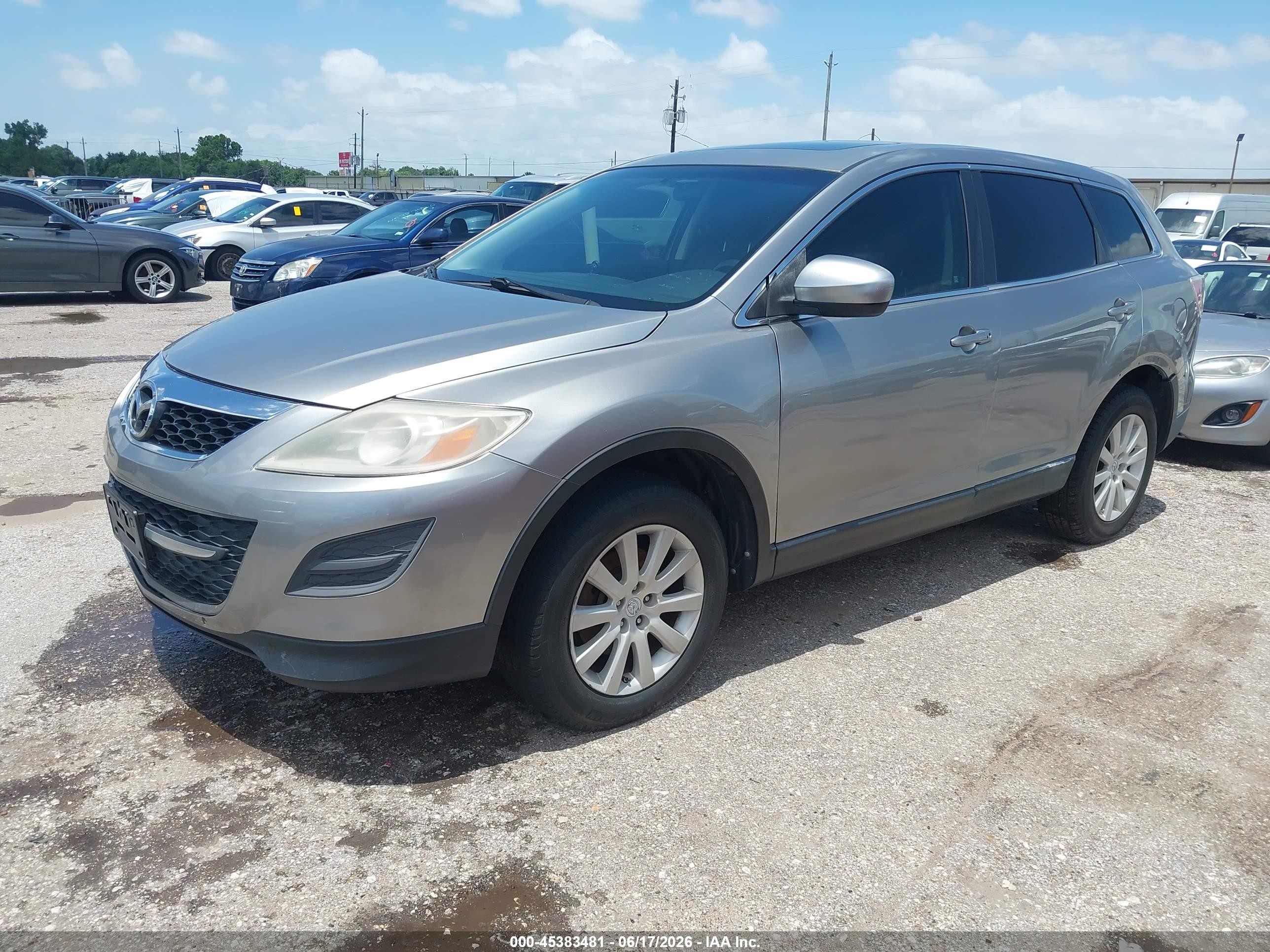 2010 Mazda Cx-9 Touring Silver vin: JM3TB2MA4A0232101
