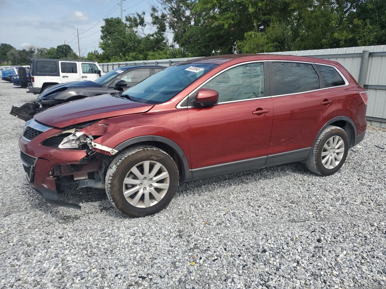 2010 Mazda Cx-9 Burgundy vin: JM3TB2MA5A0200323