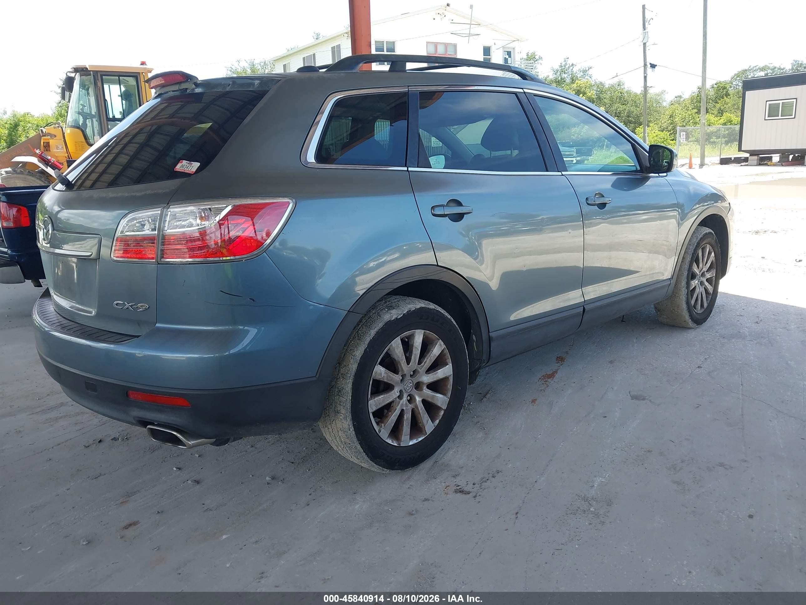 2010 Mazda Cx-9 Touring Light Blue vin: JM3TB2MA5A0237856