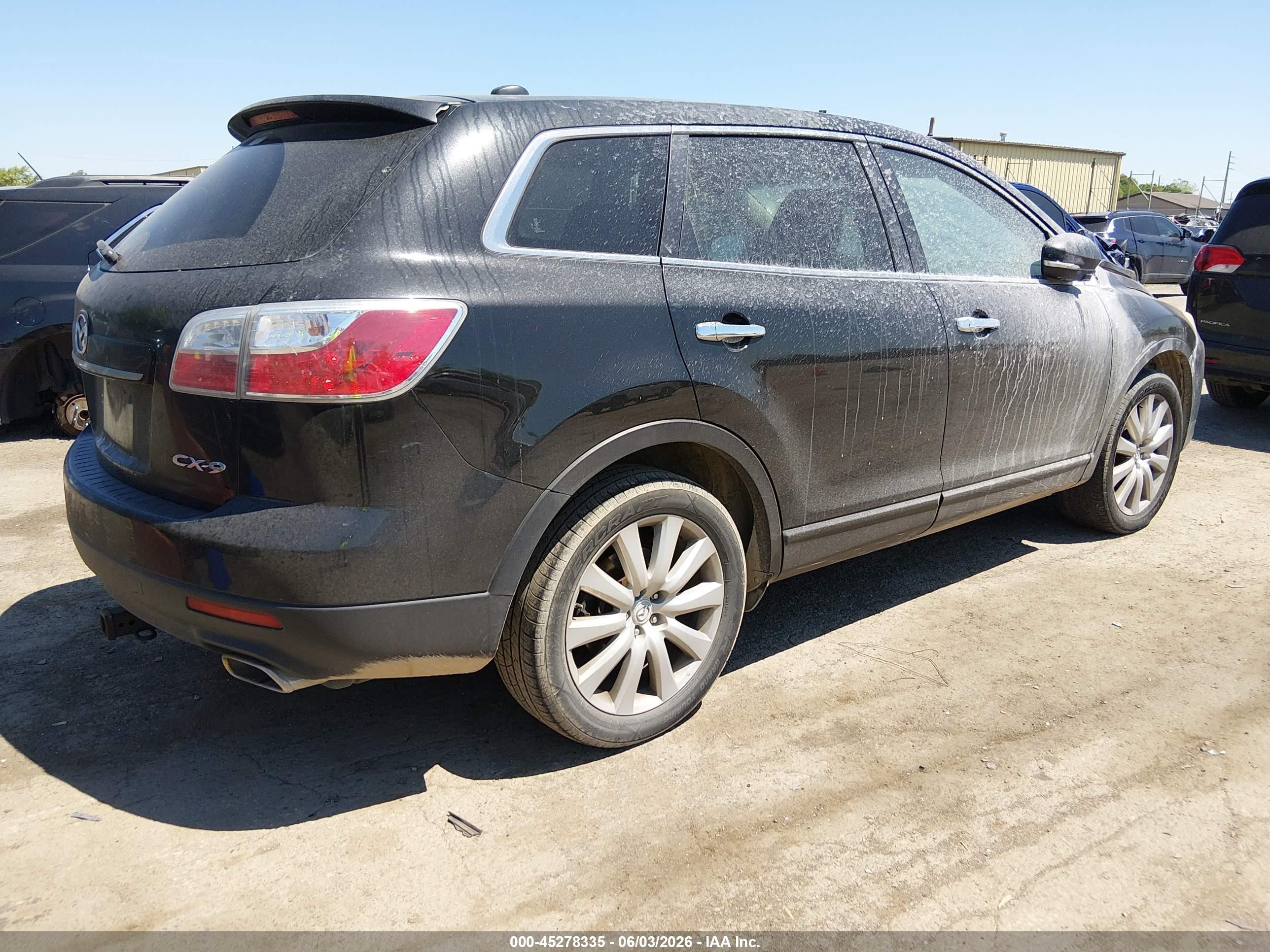 2010 Mazda Cx-9 Grand Touring Black vin: JM3TB2MA6A0217292