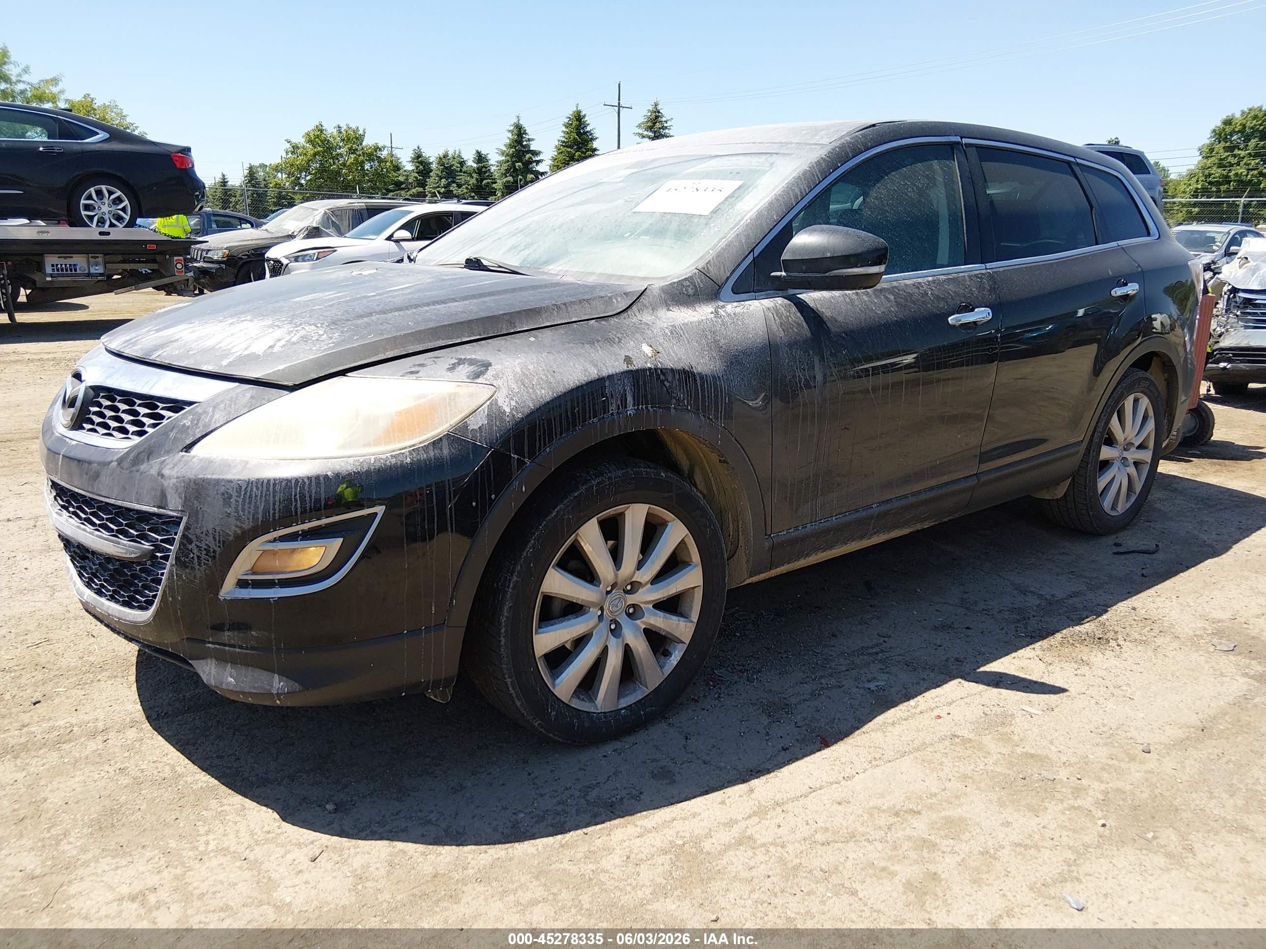 2010 Mazda Cx-9 Grand Touring Black vin: JM3TB2MA6A0217292