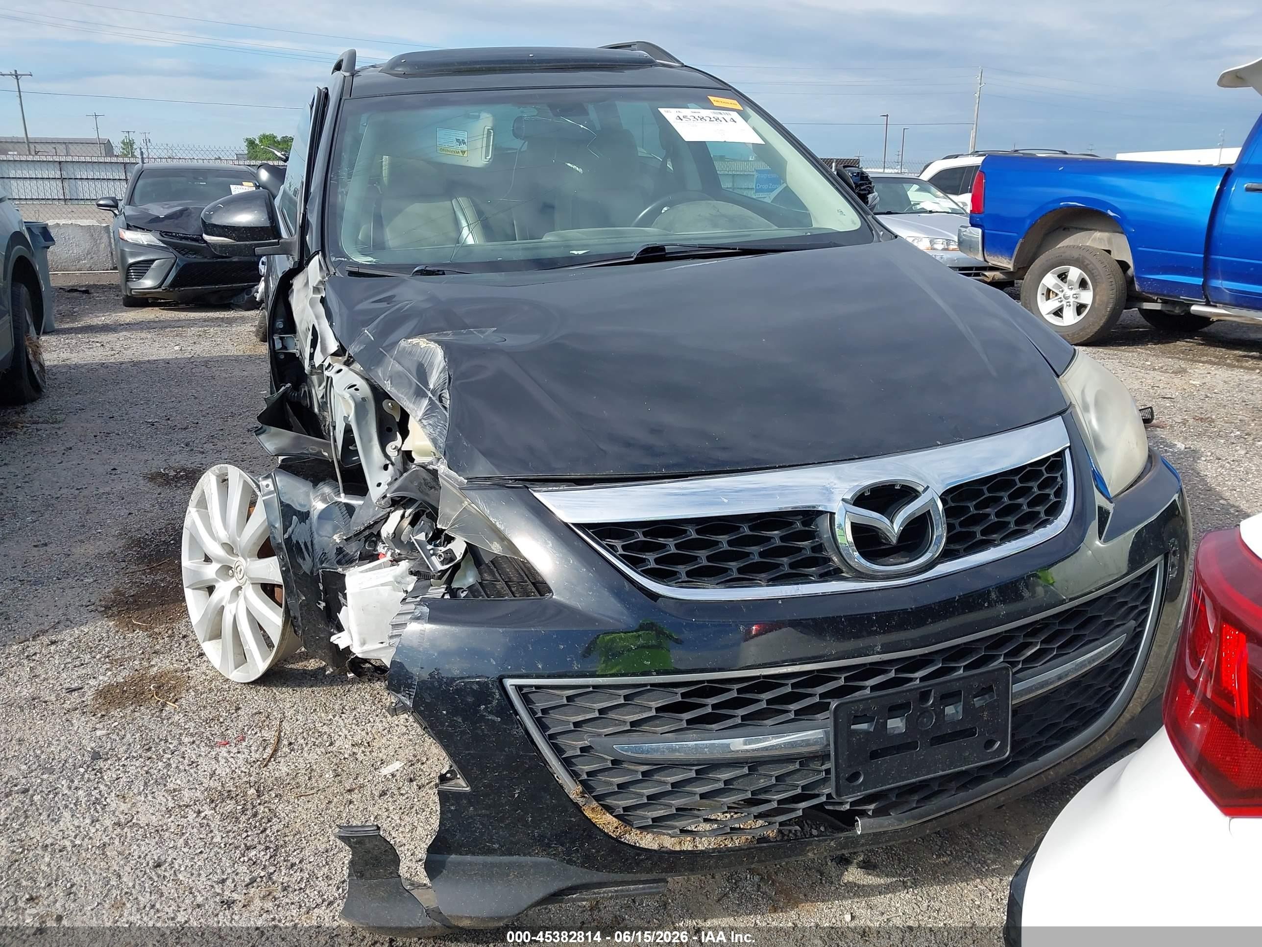 2010 Mazda Cx-9 Grand Touring Black vin: JM3TB2MA6A0238675