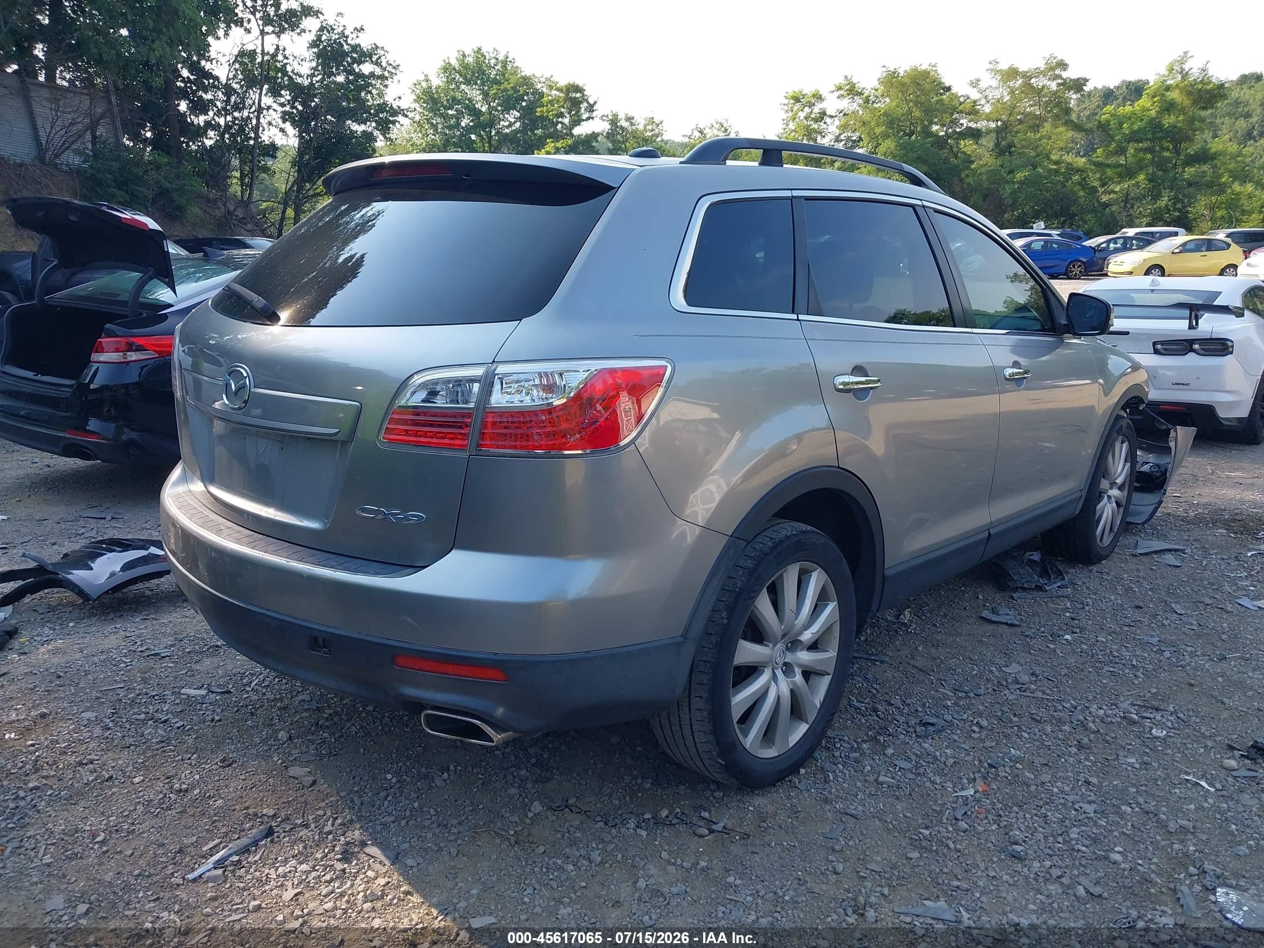 2010 Mazda Cx-9 Grand Touring Серебряный vin: JM3TB2MA7A0210044