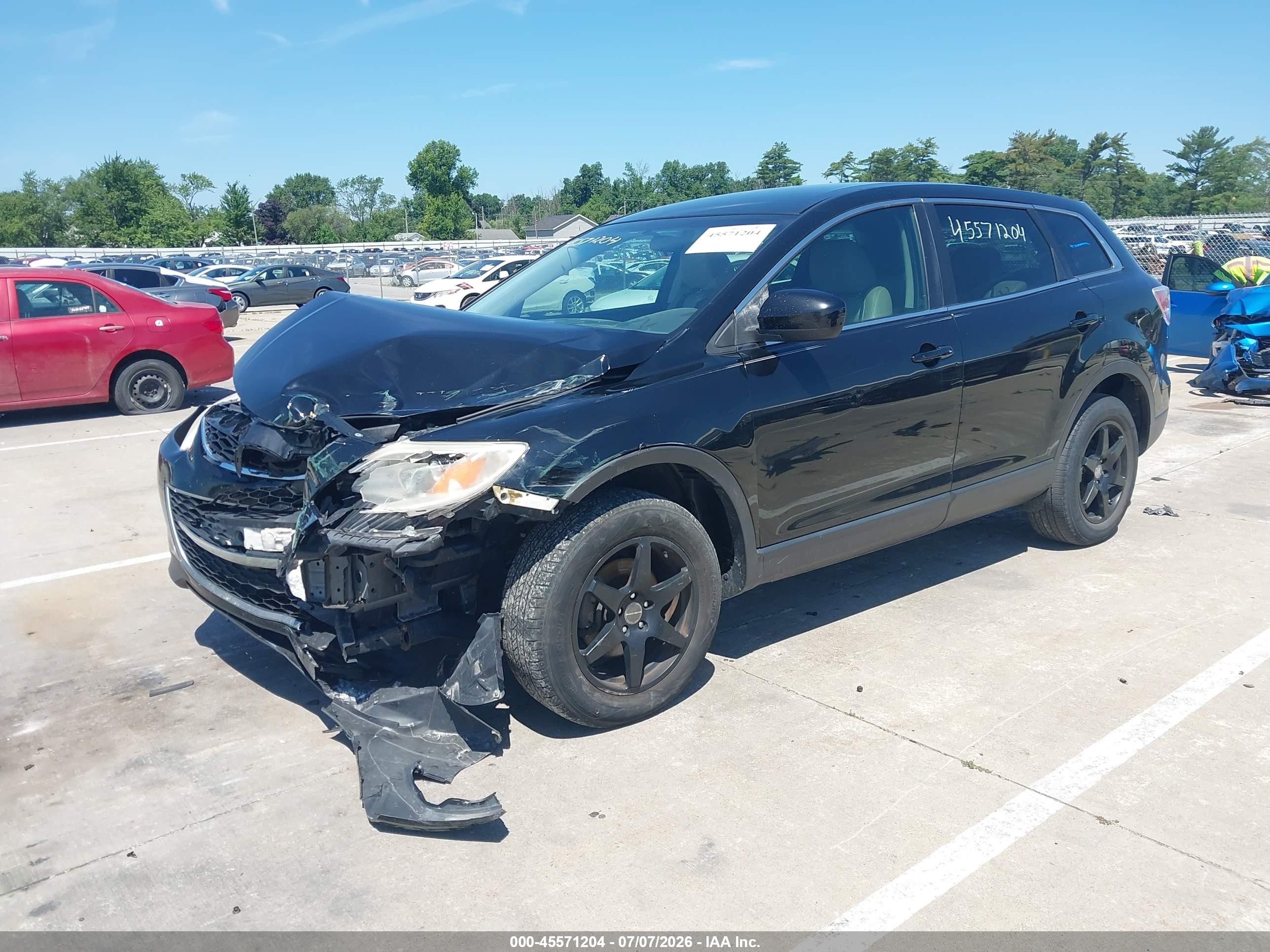 2010 Mazda Cx-9 Touring Black vin: JM3TB2MA7A0217852