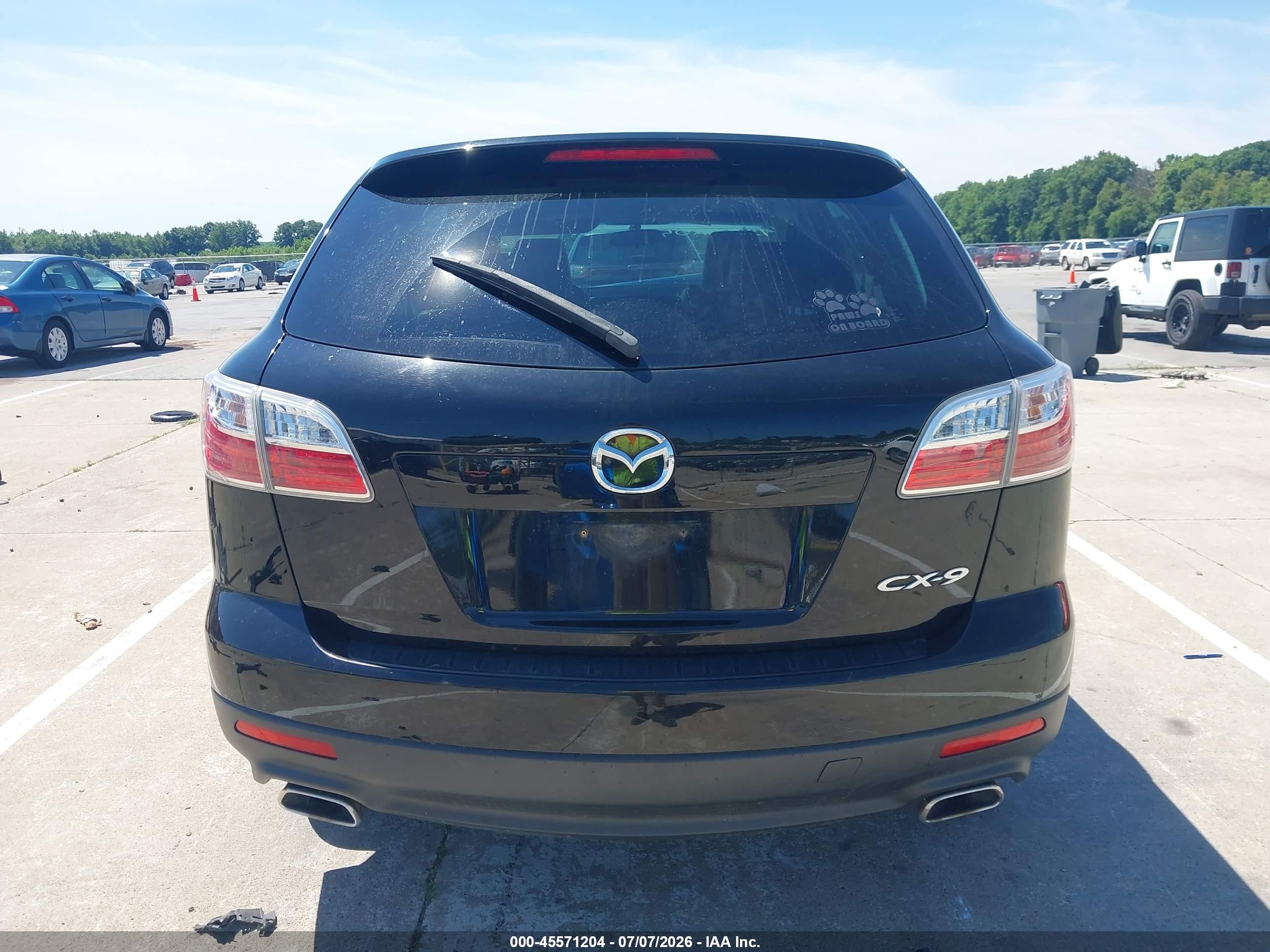 2010 Mazda Cx-9 Touring Black vin: JM3TB2MA7A0217852