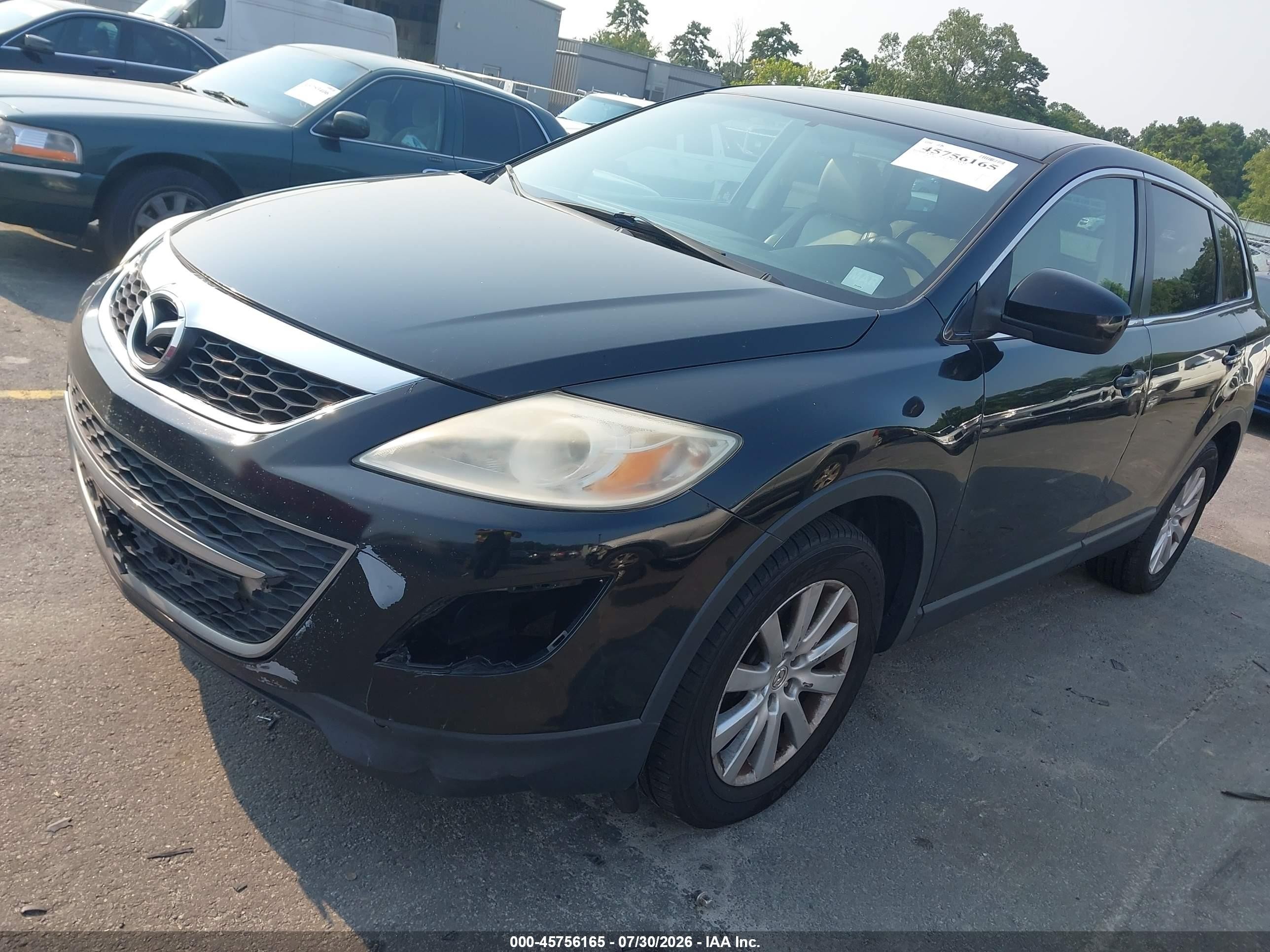 2010 Mazda Cx-9 Touring Black vin: JM3TB2MA7A0237955