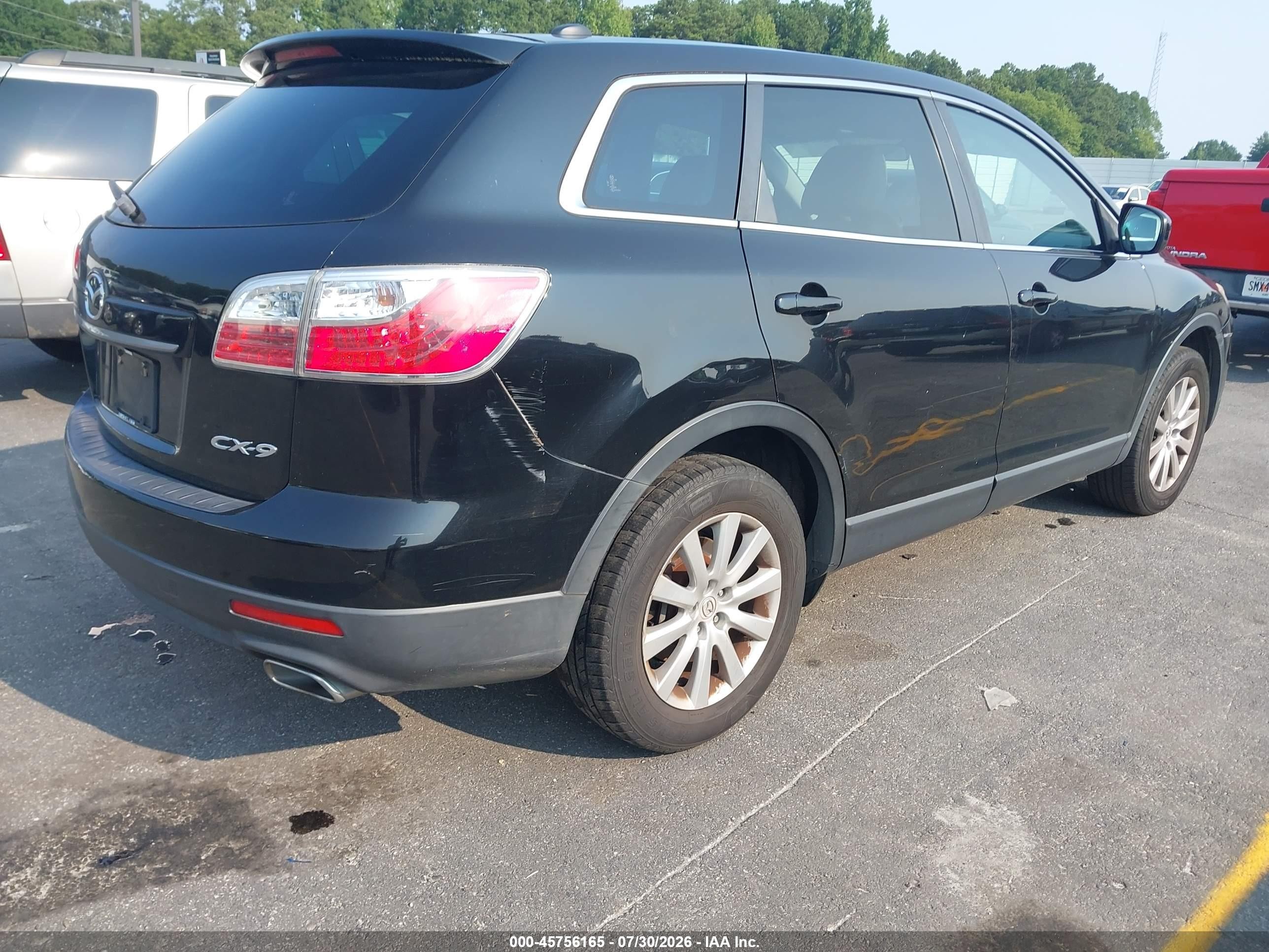 2010 Mazda Cx-9 Touring Black vin: JM3TB2MA7A0237955
