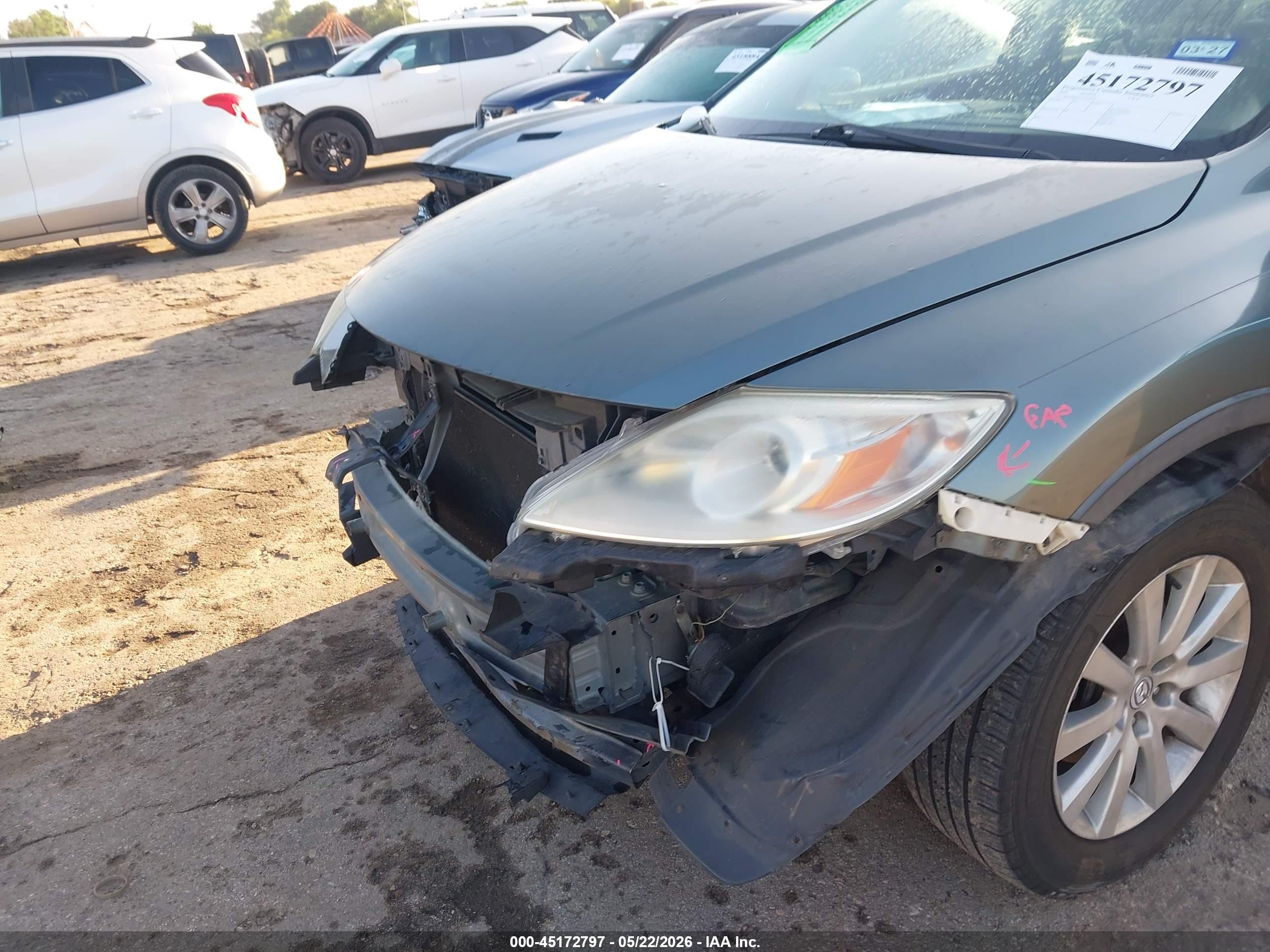 2010 Mazda Cx-9 Sport Green vin: JM3TB2MAXA0209308