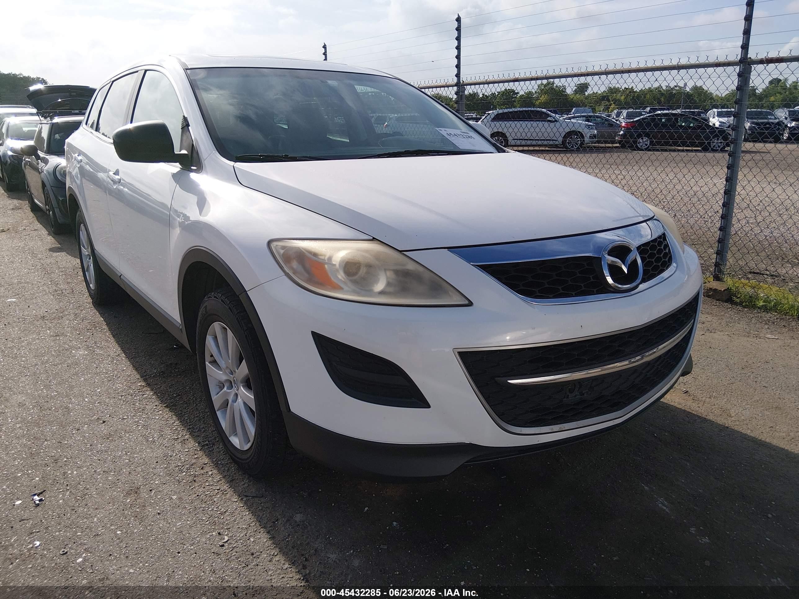2010 Mazda Cx-9 Touring White vin: JM3TB2MAXA0220227