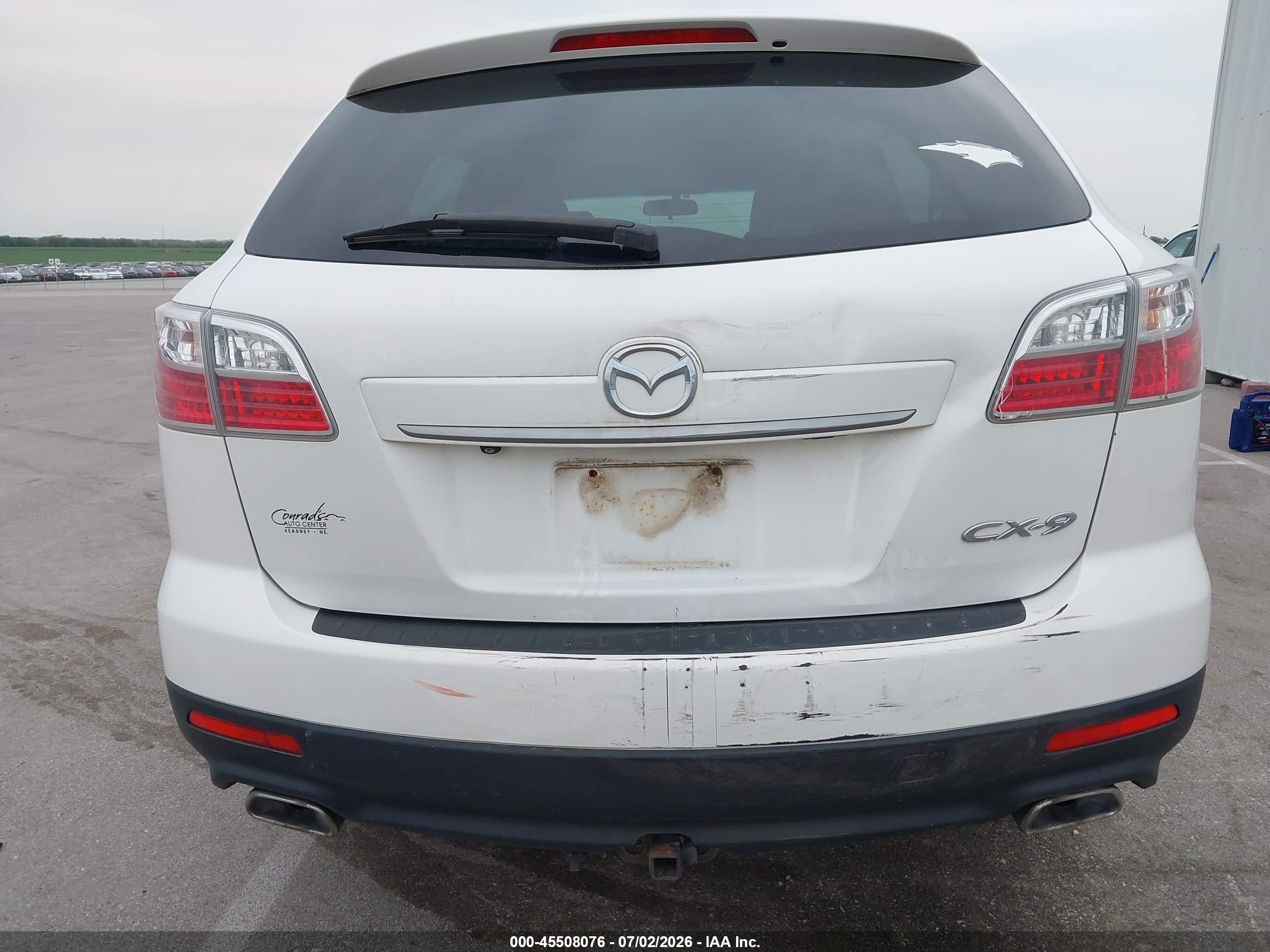 2010 Mazda Cx-9 Touring White vin: JM3TB2MAXA0232281