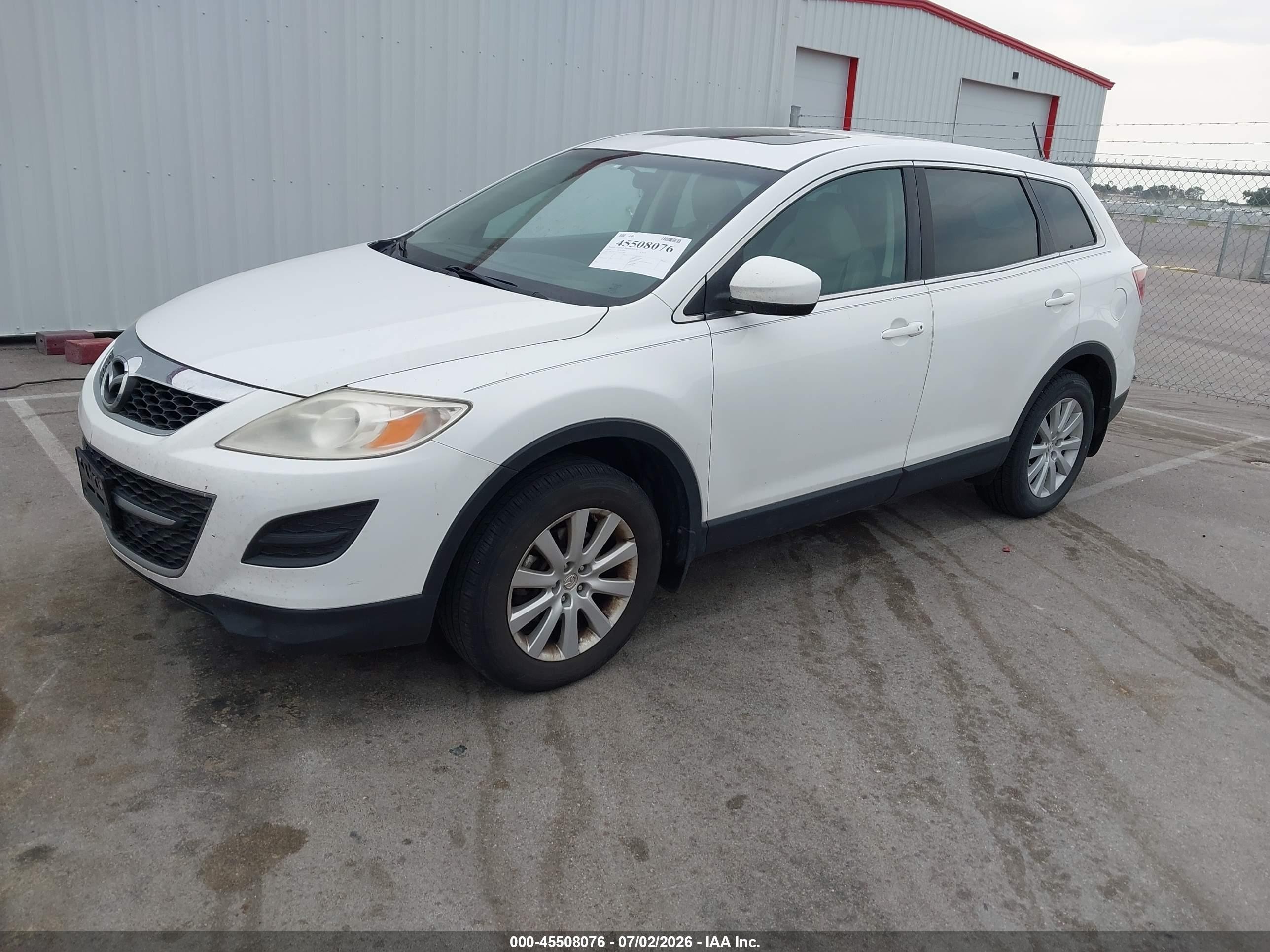 2010 Mazda Cx-9 Touring White vin: JM3TB2MAXA0232281