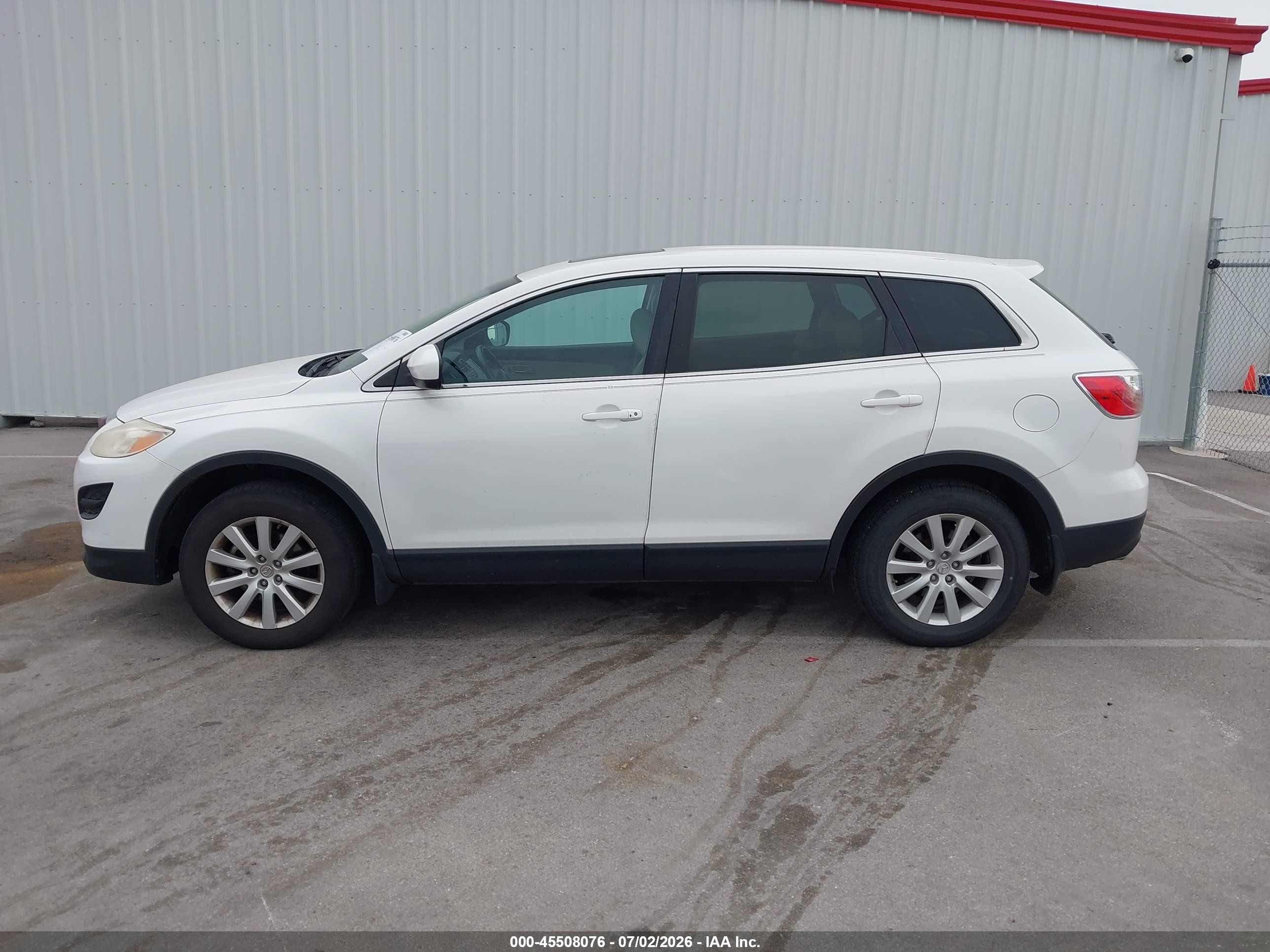 2010 Mazda Cx-9 Touring White vin: JM3TB2MAXA0232281