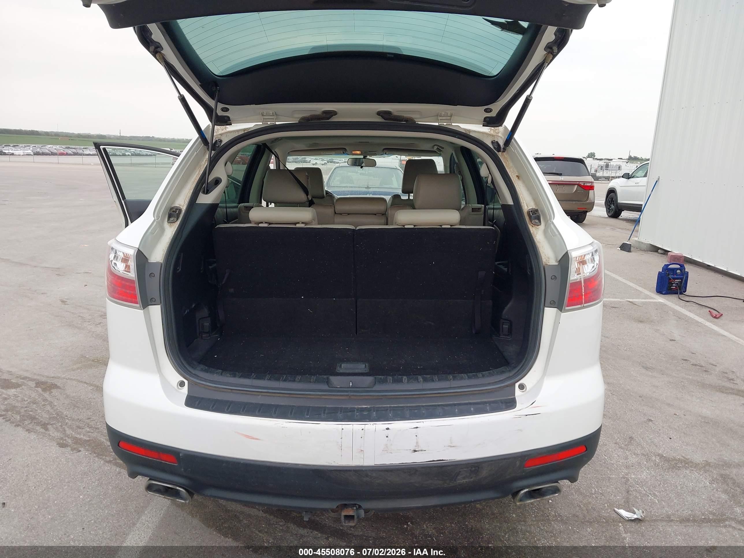 2010 Mazda Cx-9 Touring White vin: JM3TB2MAXA0232281