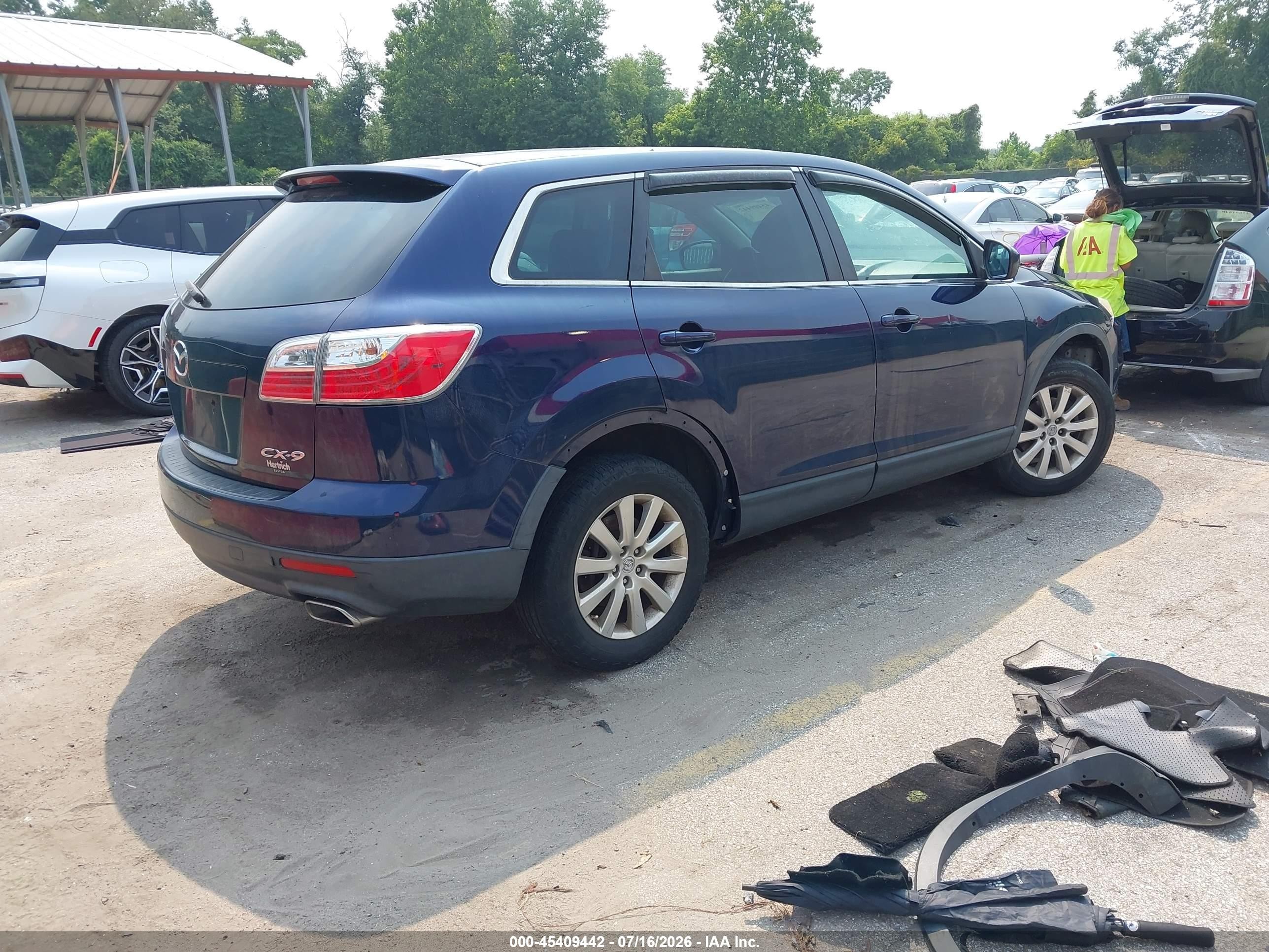 2010 Mazda Cx-9 Sport Blue vin: JM3TB2MV1A0211497