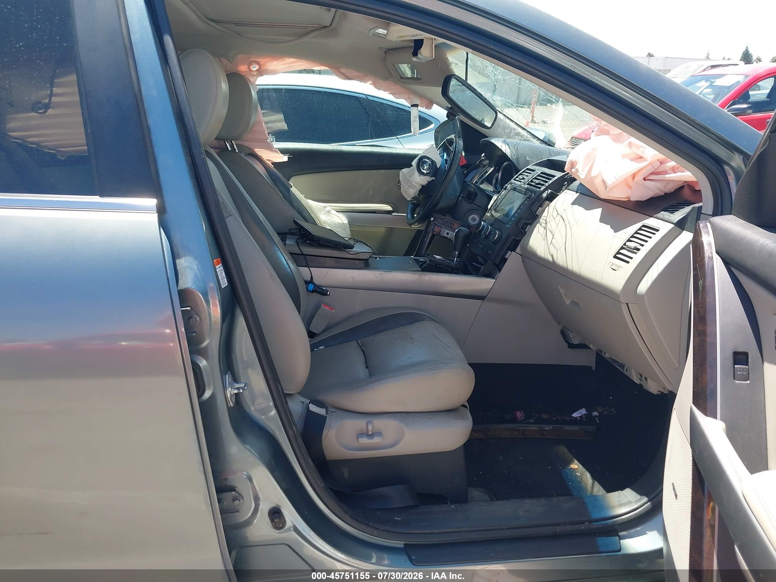 2010 Mazda Cx-9 Grand Touring Green vin: JM3TB2MV3A0203322