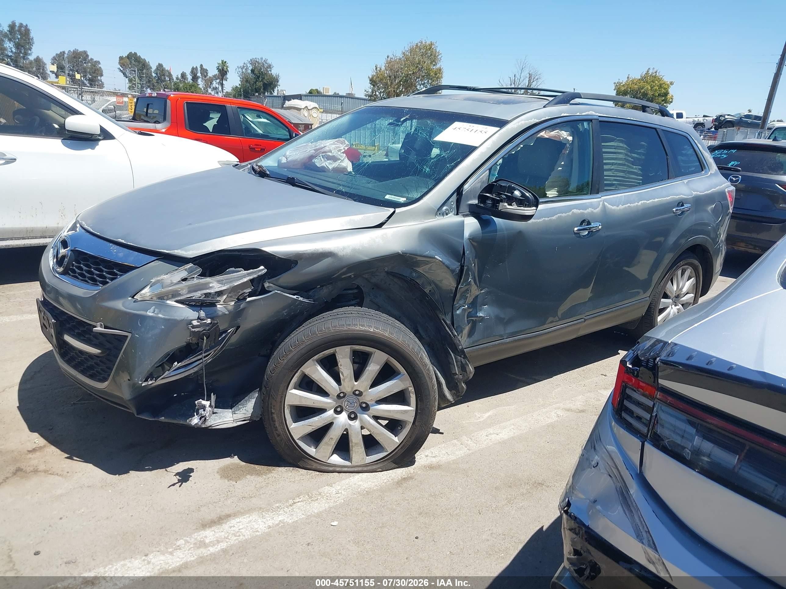 2010 Mazda Cx-9 Grand Touring Green vin: JM3TB2MV3A0203322