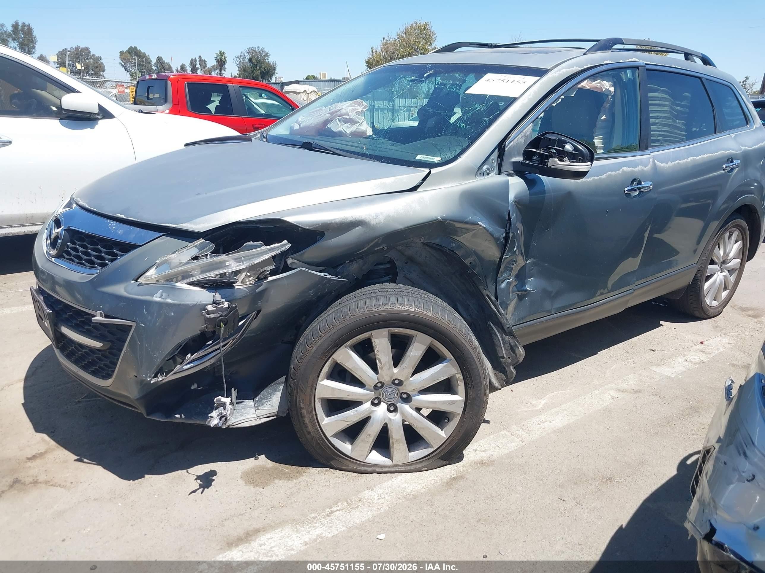 2010 Mazda Cx-9 Grand Touring Green vin: JM3TB2MV3A0203322