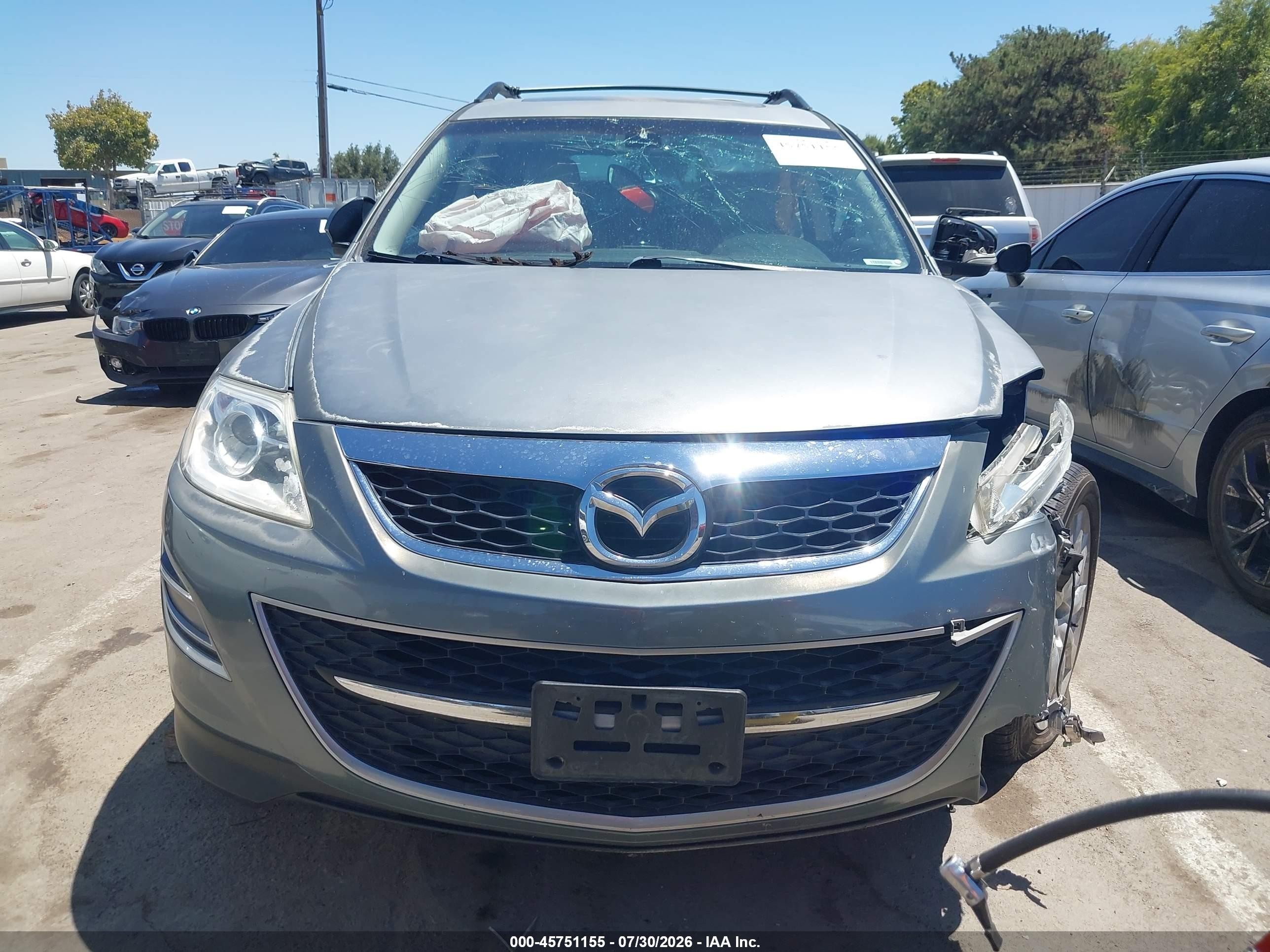 2010 Mazda Cx-9 Grand Touring Green vin: JM3TB2MV3A0203322