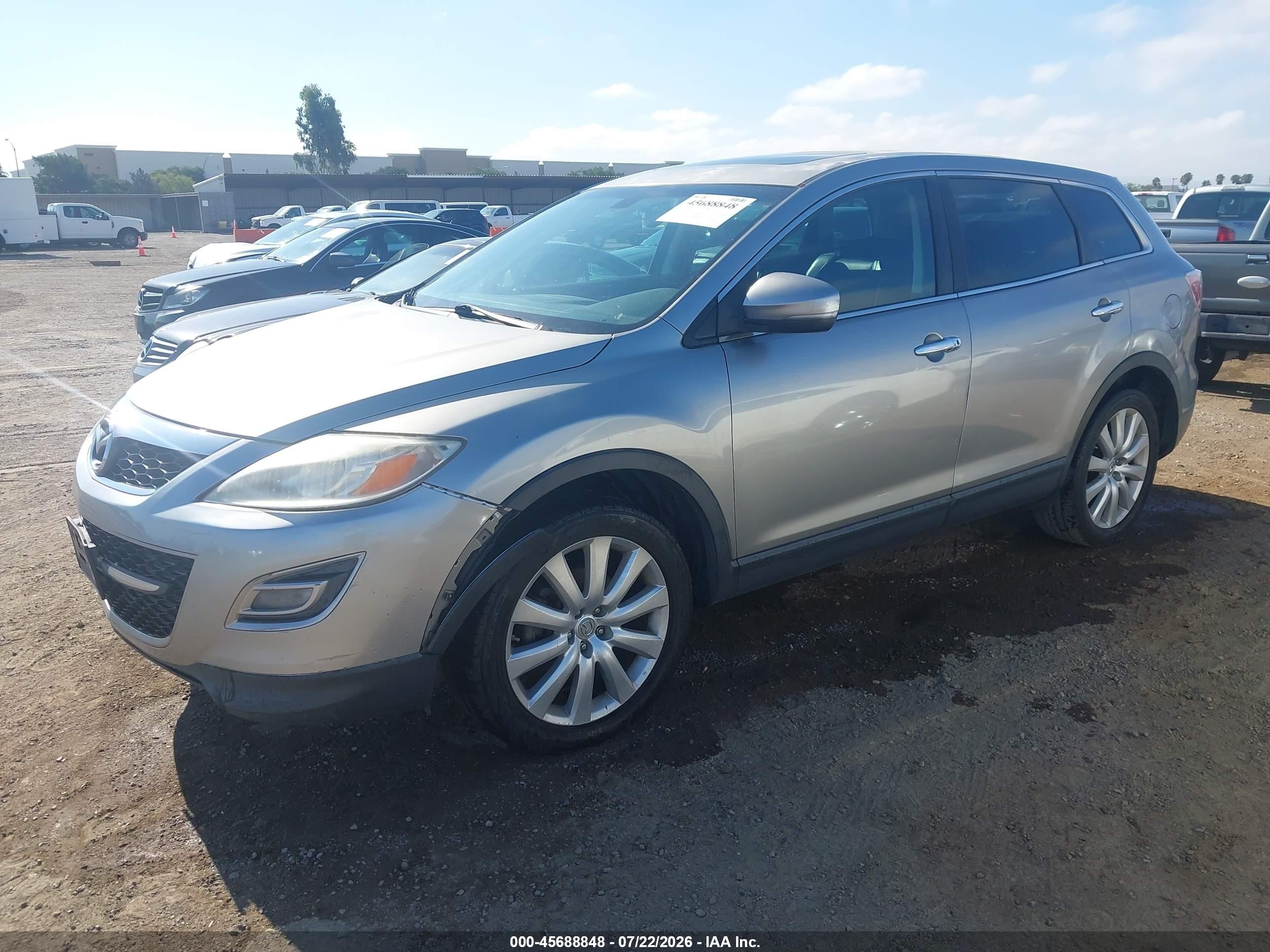 2010 Mazda Cx-9 Grand Touring Gray vin: JM3TB2MV3A0207001