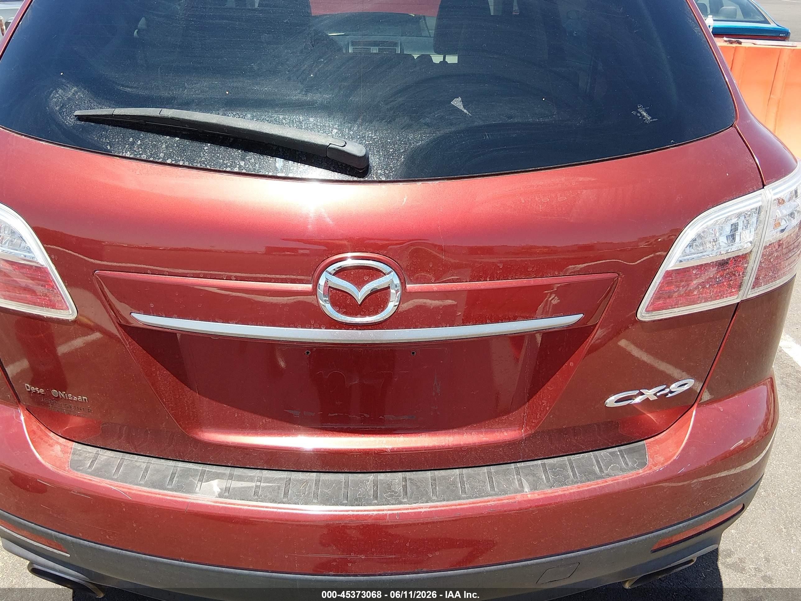 2010 Mazda Cx-9 Touring Red vin: JM3TB2MV4A0215110