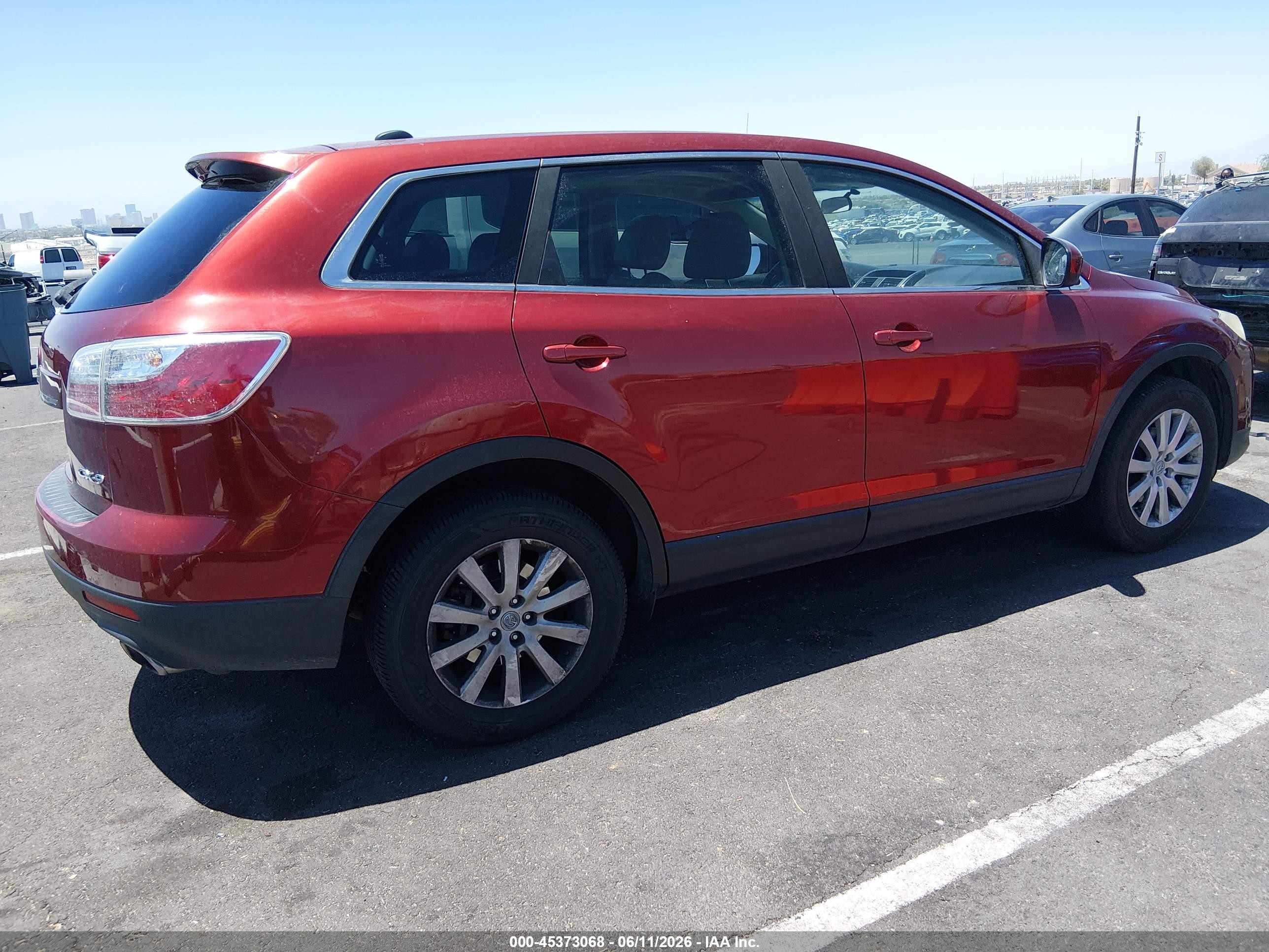 2010 Mazda Cx-9 Touring Red vin: JM3TB2MV4A0215110