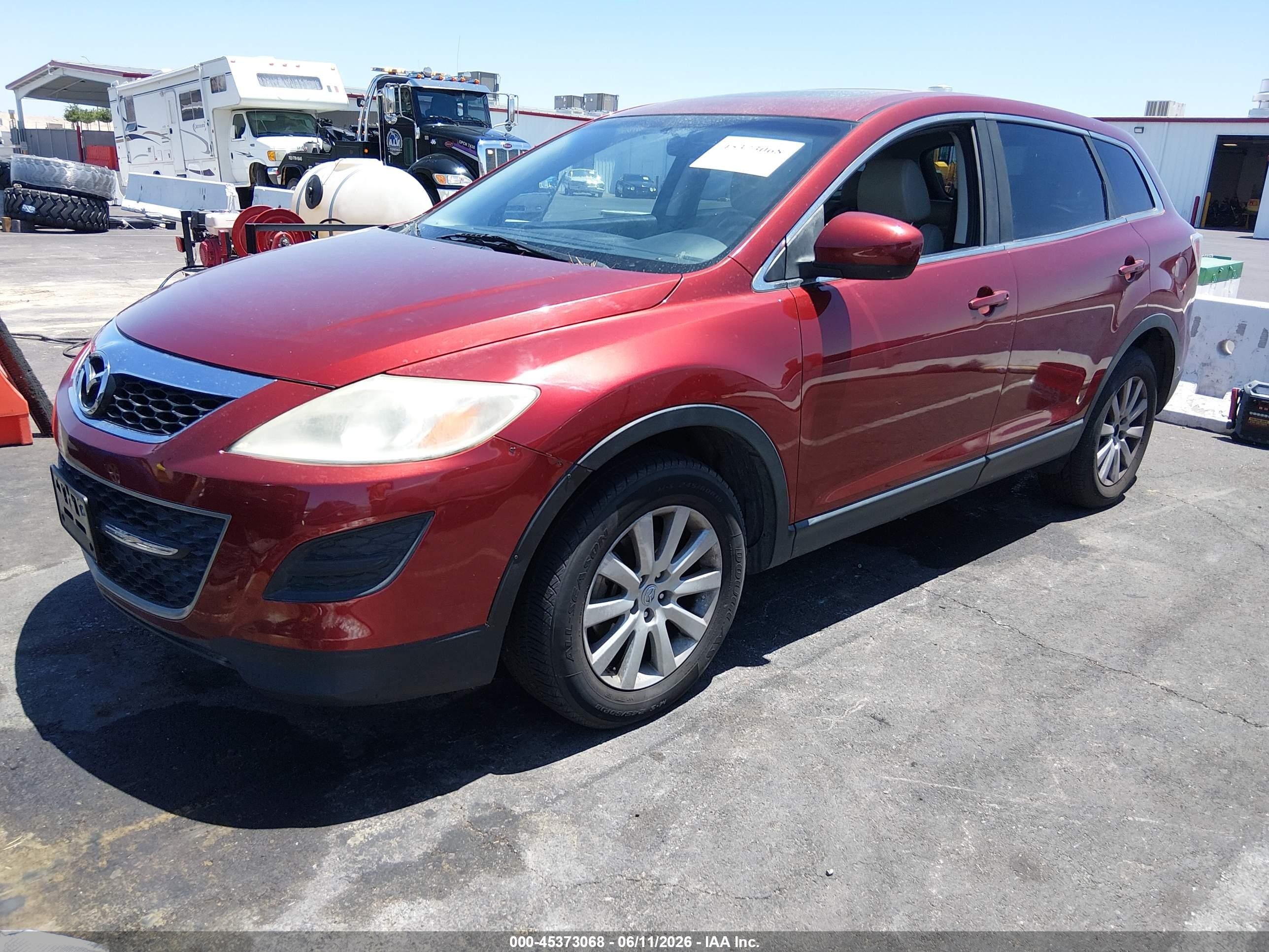 2010 Mazda Cx-9 Touring Red vin: JM3TB2MV4A0215110
