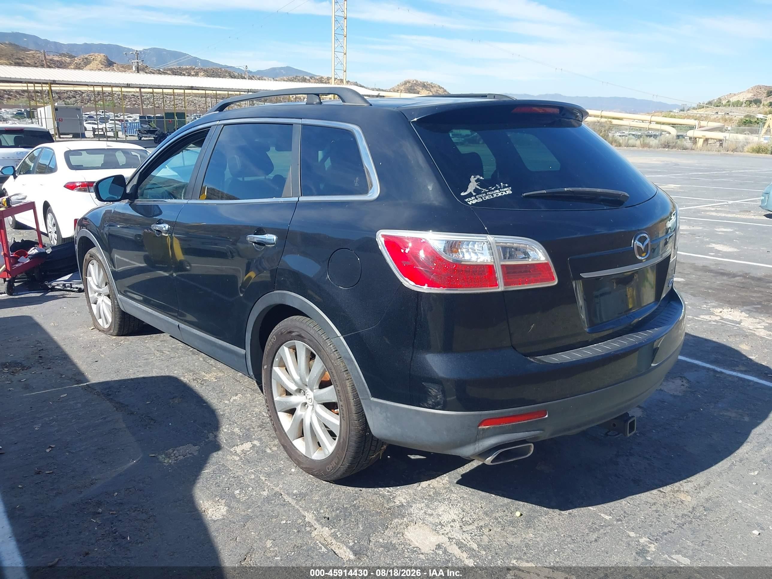 2010 Mazda Cx-9 Grand Touring Black vin: JM3TB2MV4A0229735