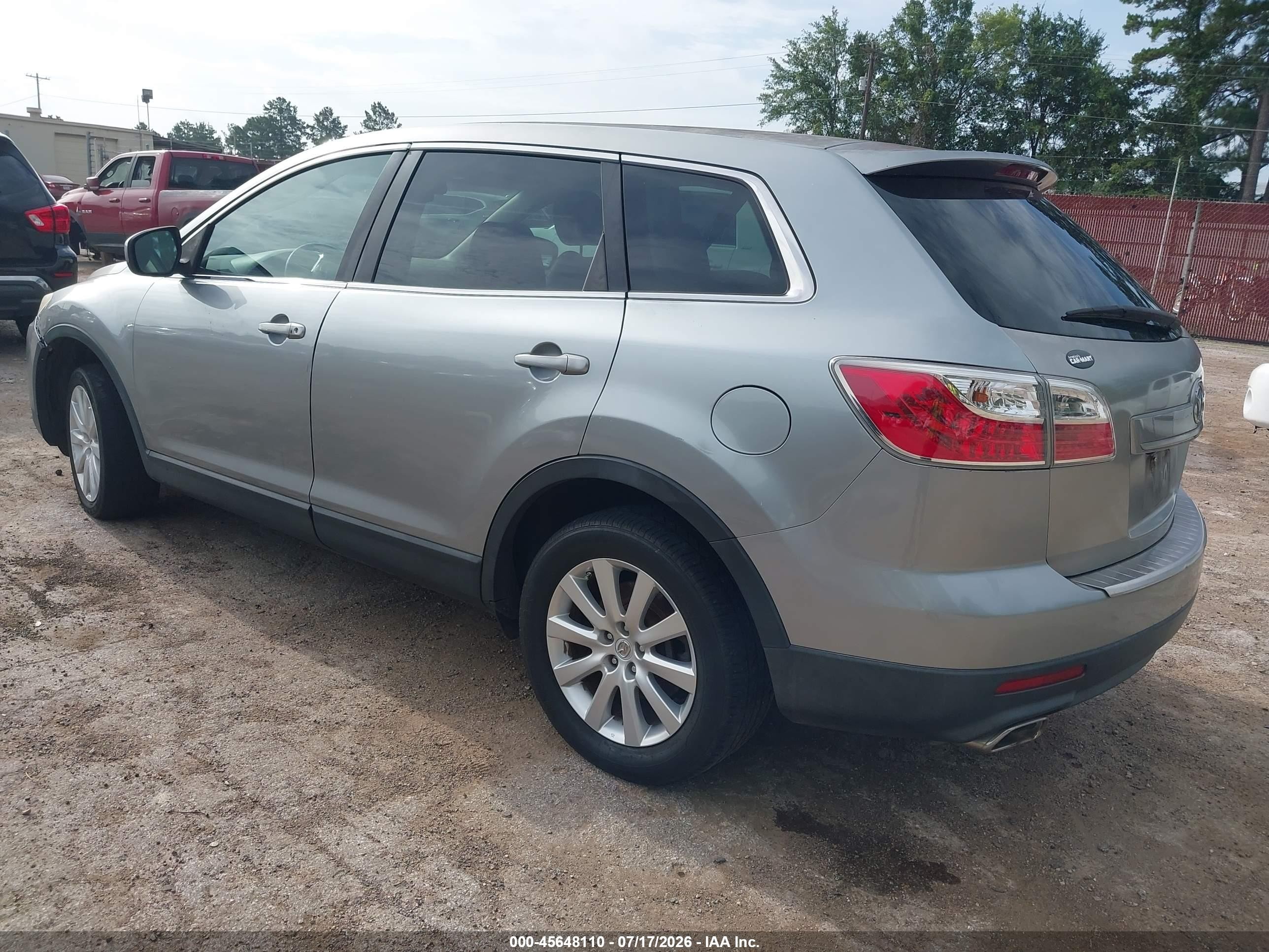 2010 Mazda Cx-9 Touring Silver vin: JM3TB2MV8A0237322