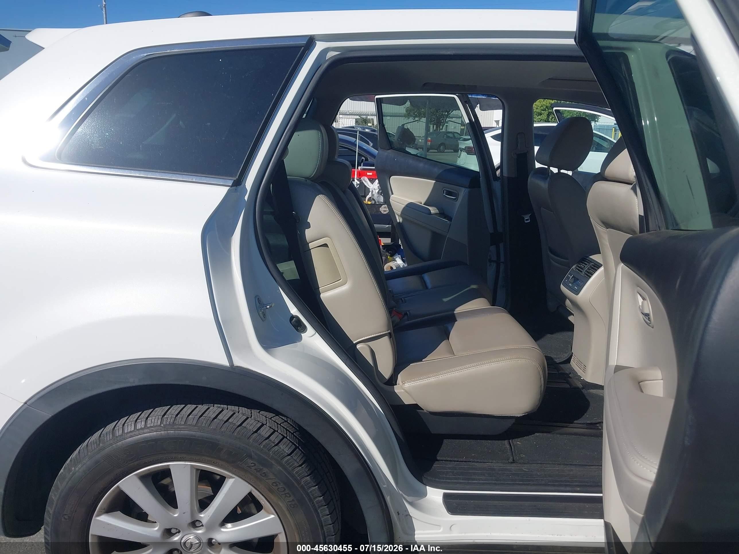 2010 Mazda Cx-9 Touring White vin: JM3TB2MV9A0220366