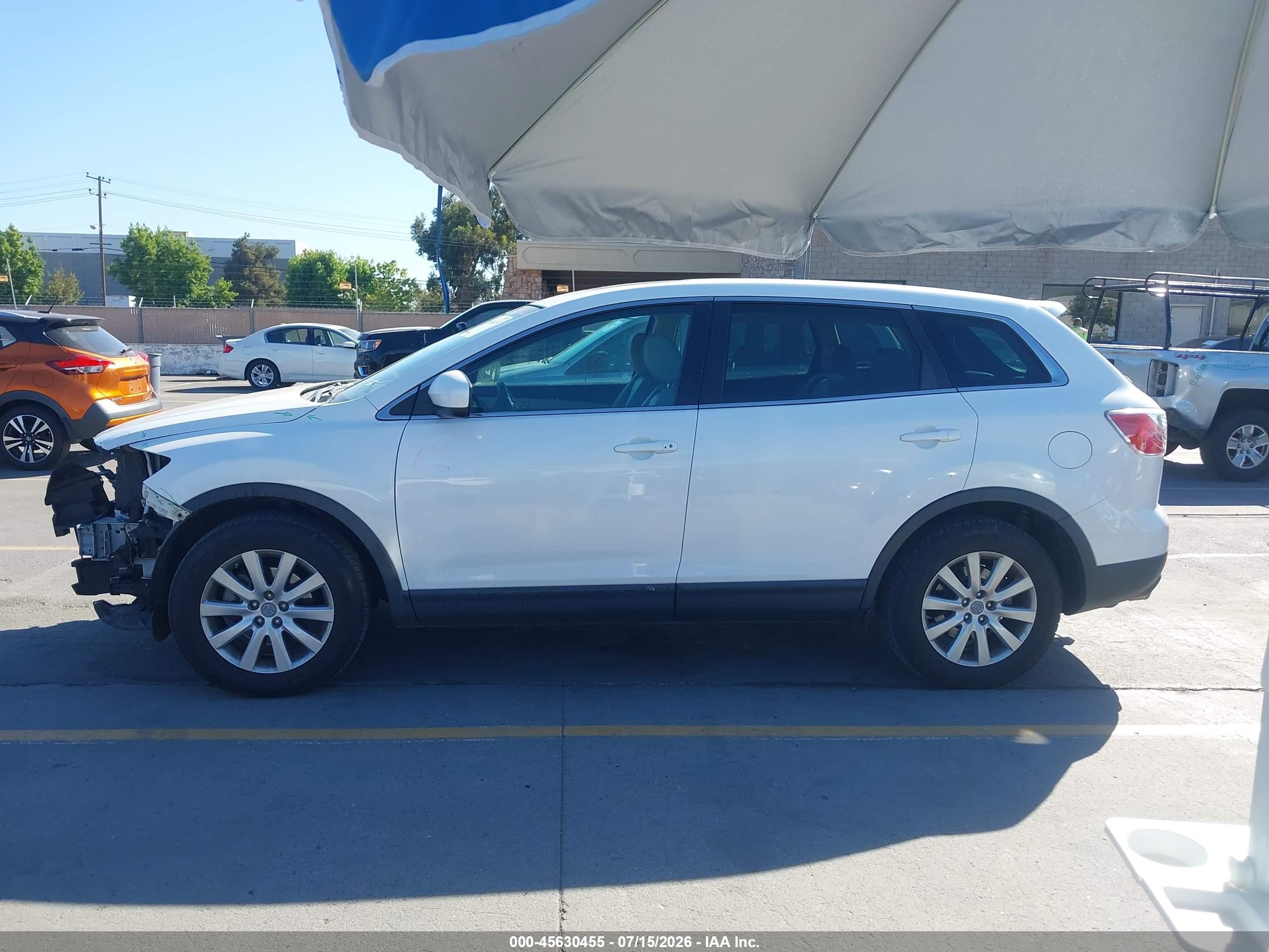2010 Mazda Cx-9 Touring White vin: JM3TB2MV9A0220366