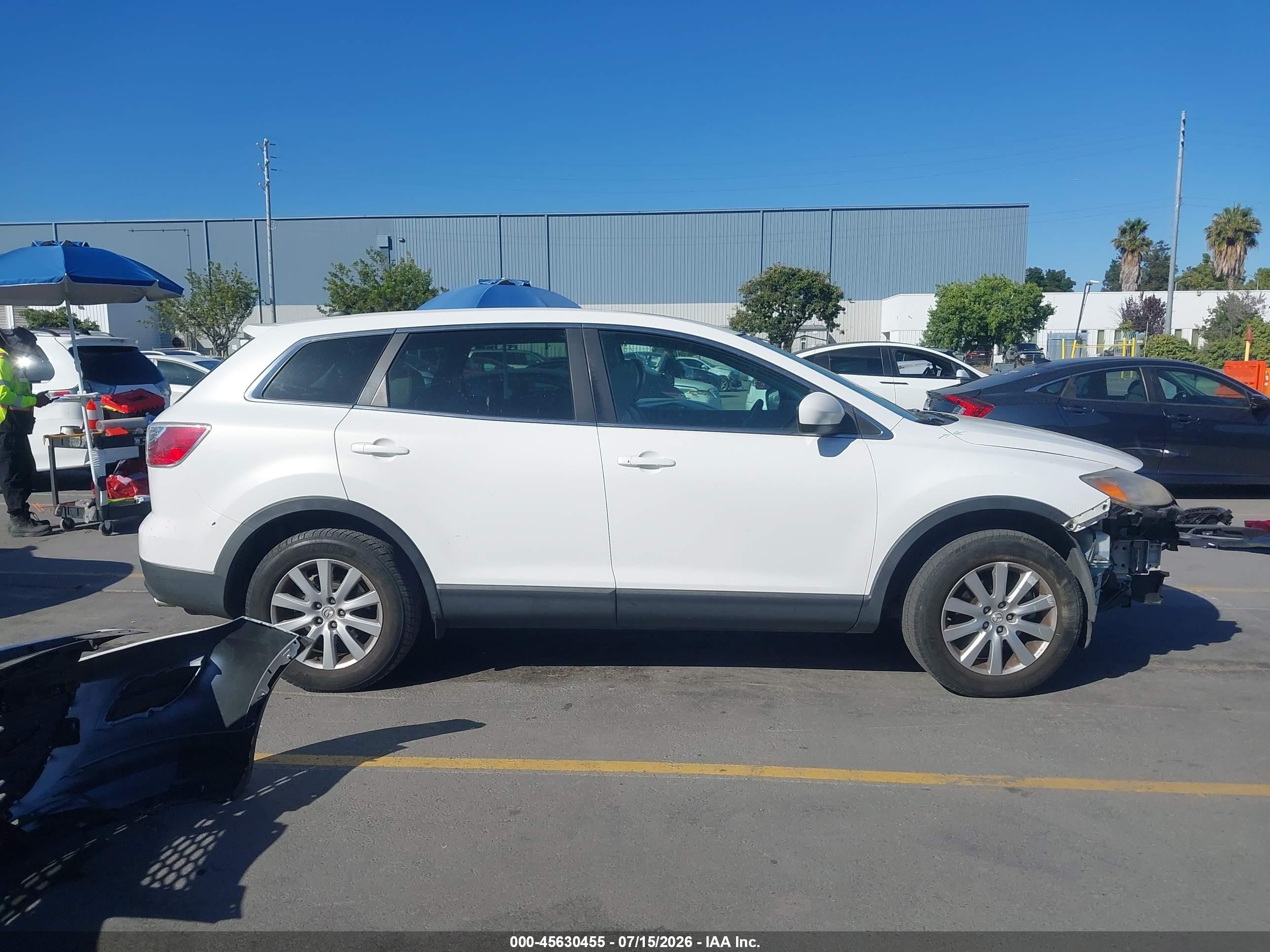 2010 Mazda Cx-9 Touring White vin: JM3TB2MV9A0220366