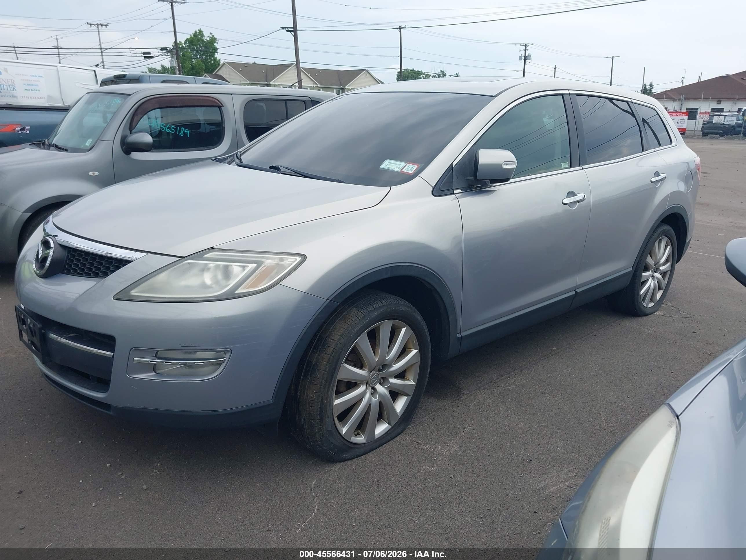2008 Mazda Cx-9 Grand Touring Silver vin: JM3TB38A080151767