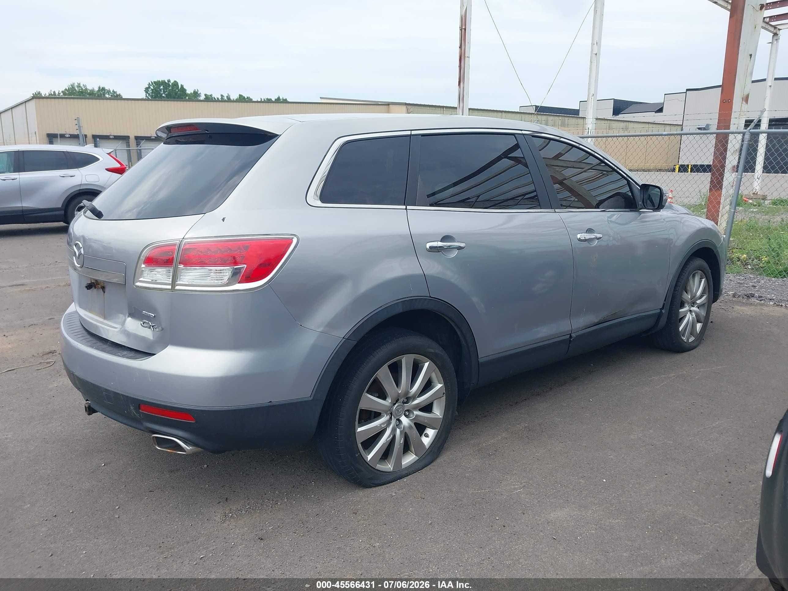 2008 Mazda Cx-9 Grand Touring Silver vin: JM3TB38A080151767