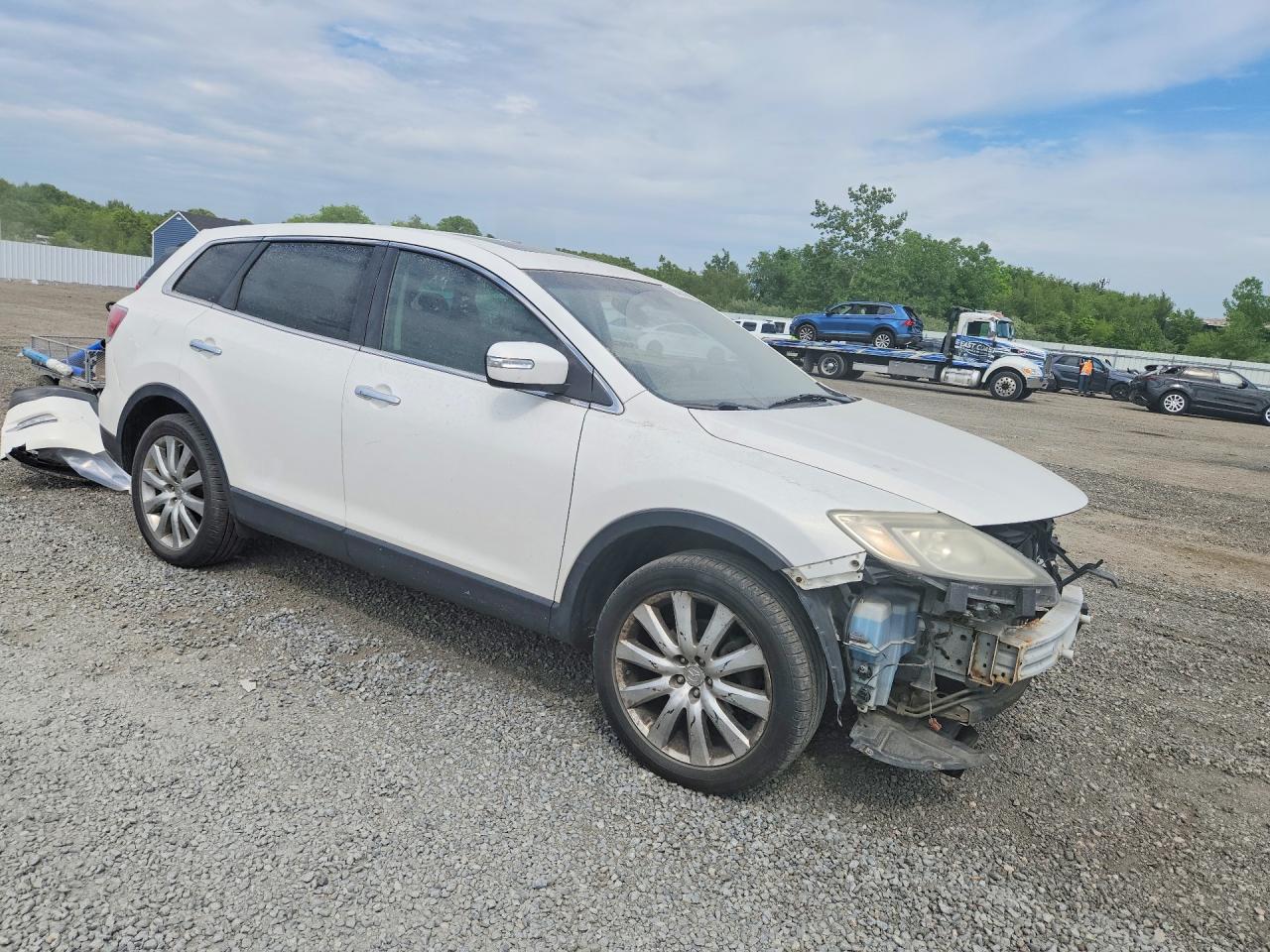2008 Mazda Cx-9 White vin: JM3TB38A080161537