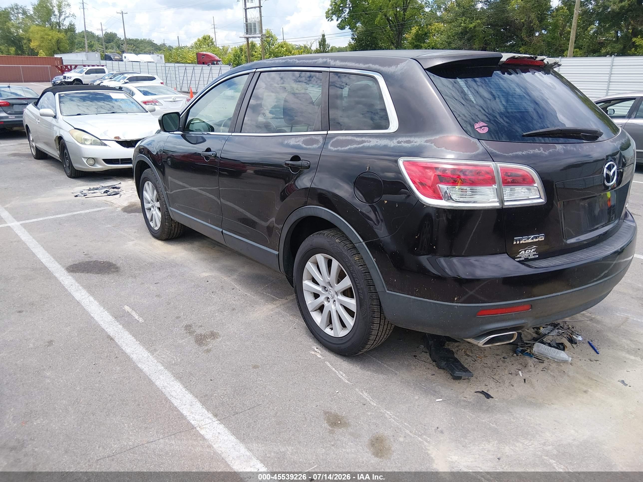 2009 Mazda Cx-9 Touring Purple vin: JM3TB38A090168764