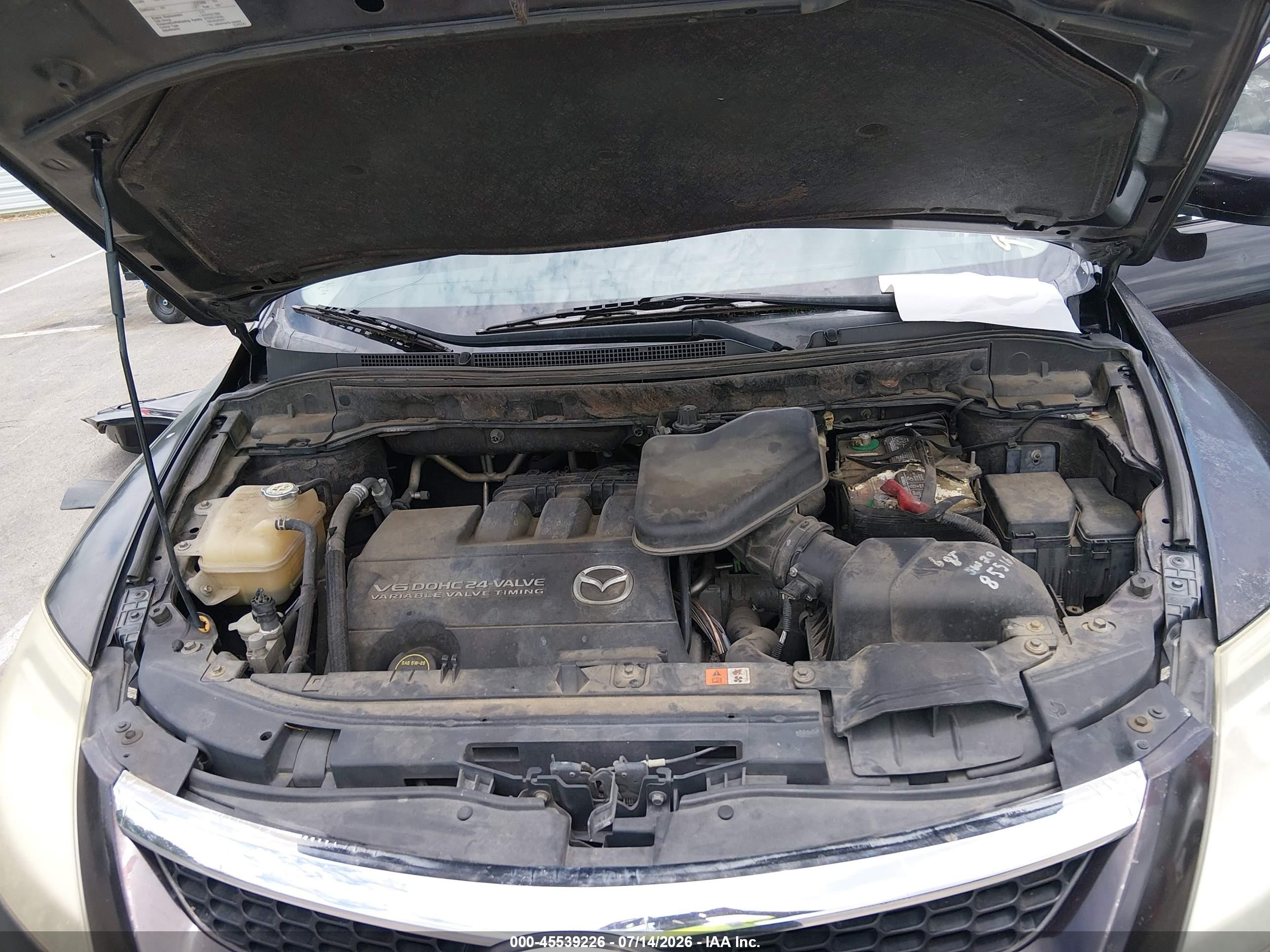 2009 Mazda Cx-9 Touring Purple vin: JM3TB38A090168764