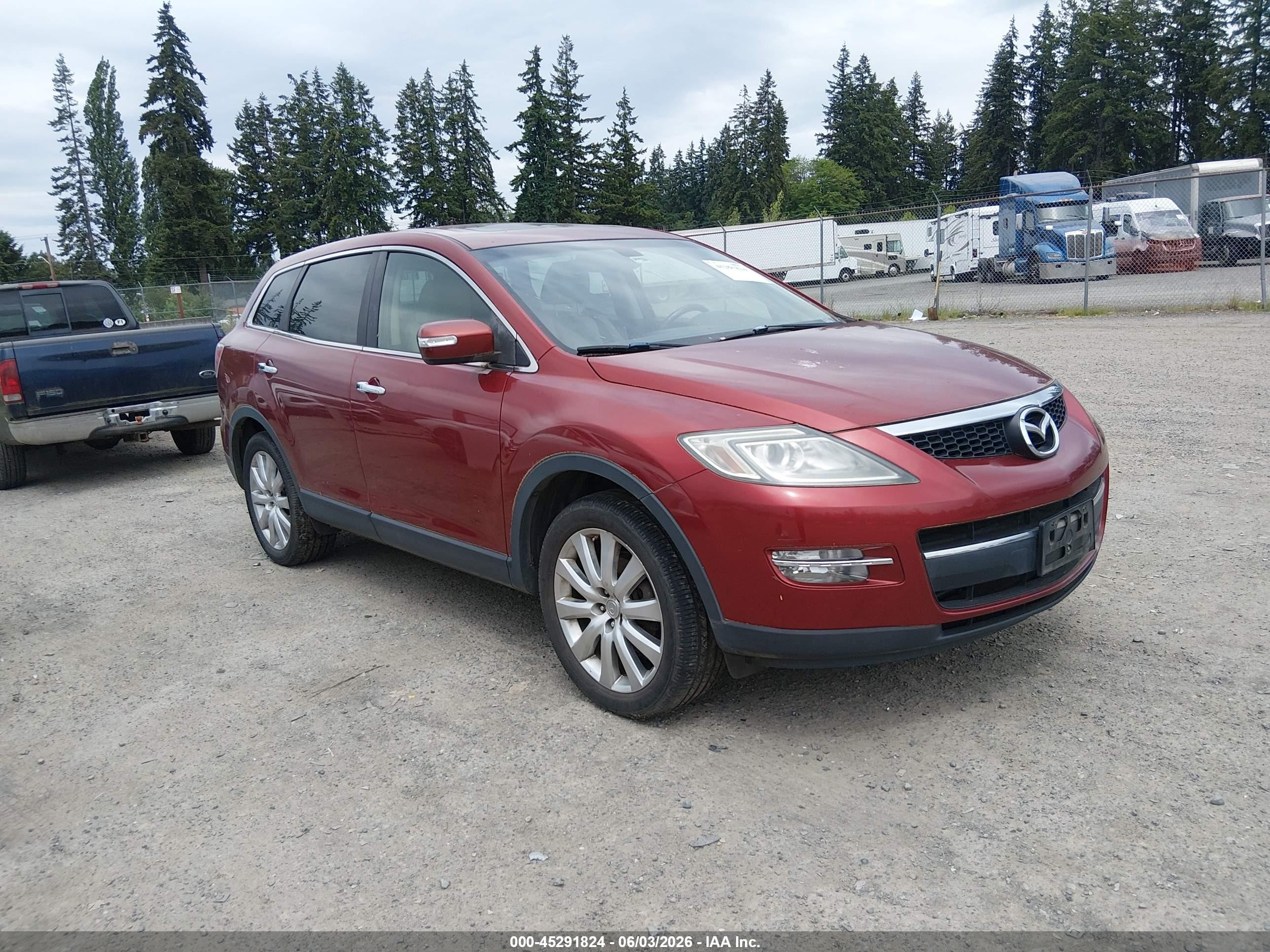 2008 Mazda Cx-9 Grand Touring Красный vin: JM3TB38A180131656