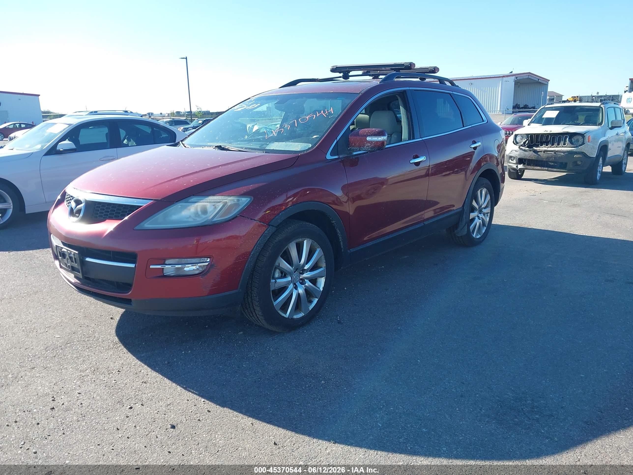 2009 Mazda Cx-9 Grand Touring Red vin: JM3TB38A190180082
