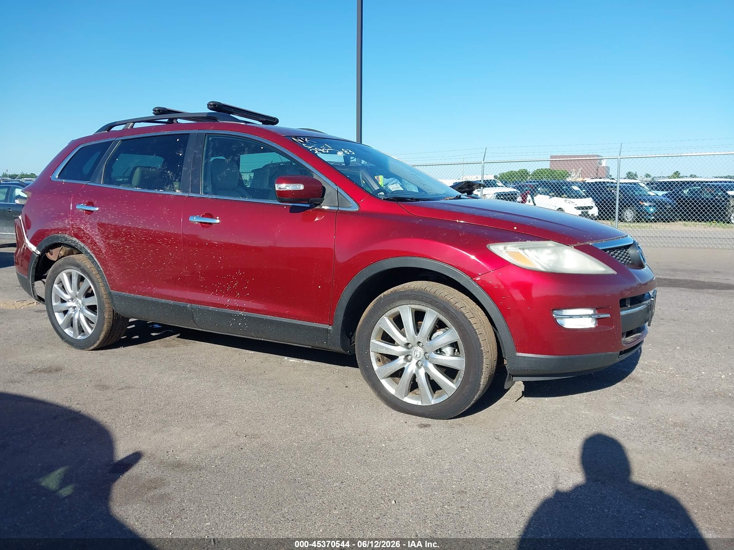 2009 Mazda Cx-9 Grand Touring Red vin: JM3TB38A190180082