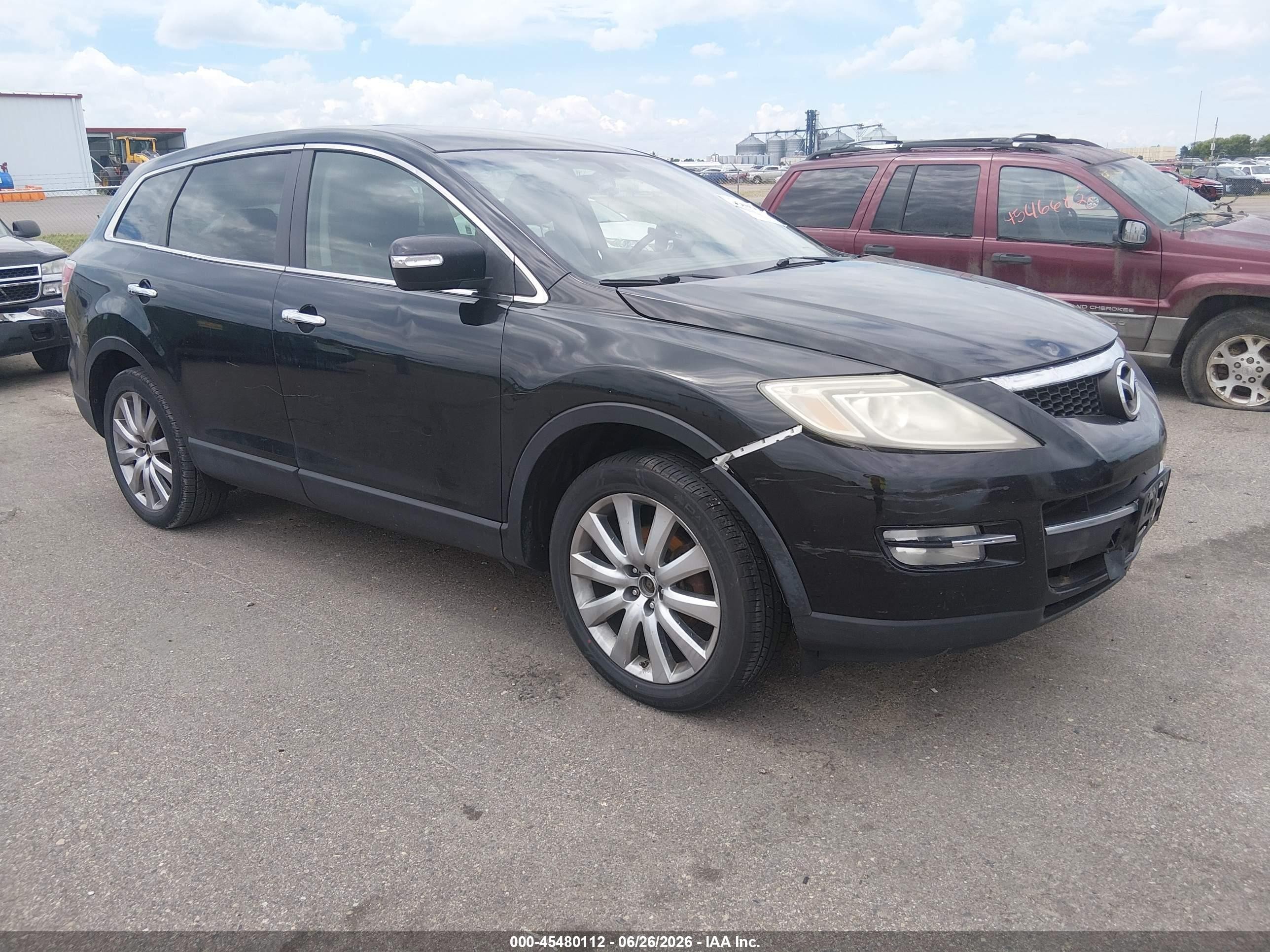 2008 Mazda Cx-9 Grand Touring Black vin: JM3TB38A280152306