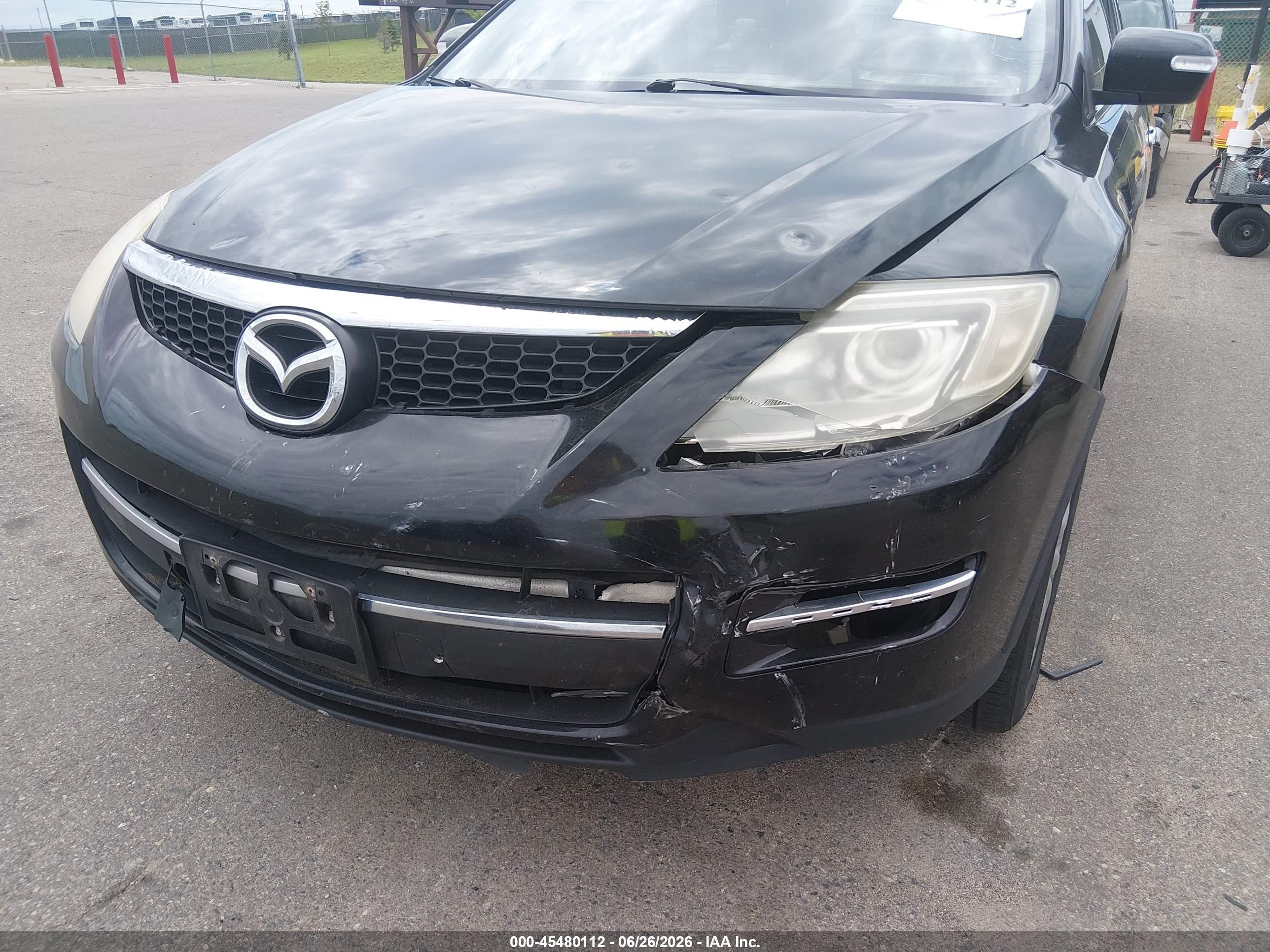 2008 Mazda Cx-9 Grand Touring Black vin: JM3TB38A280152306