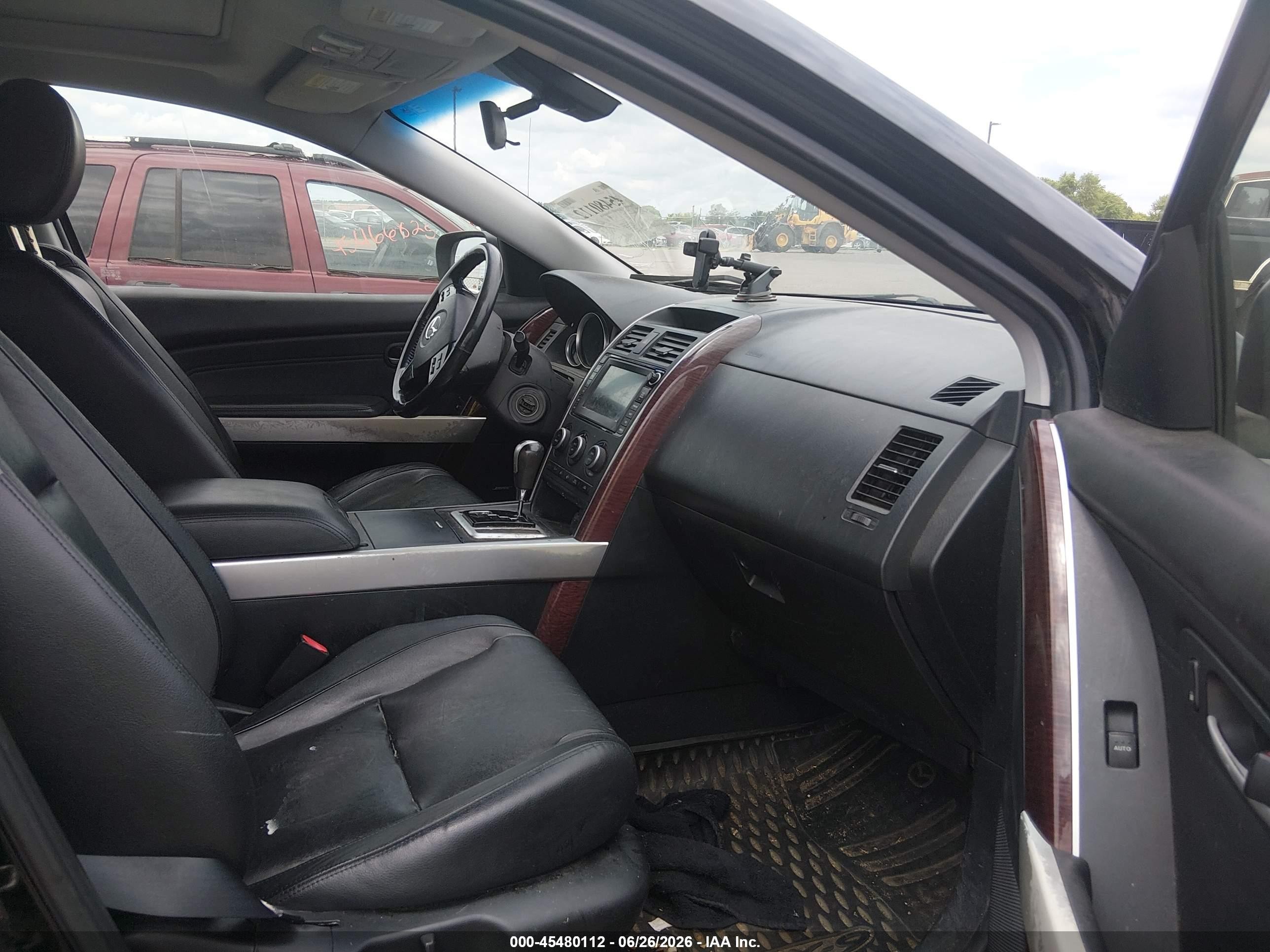 2008 Mazda Cx-9 Grand Touring Black vin: JM3TB38A280152306