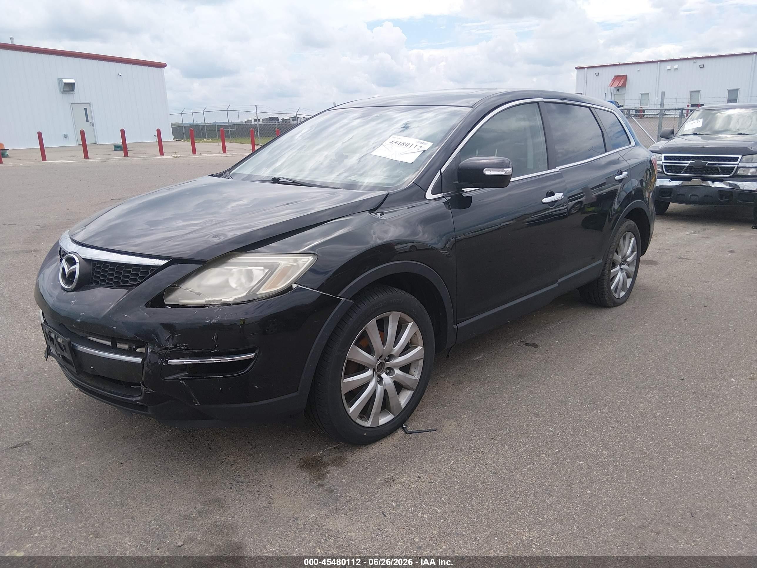 2008 Mazda Cx-9 Grand Touring Black vin: JM3TB38A280152306