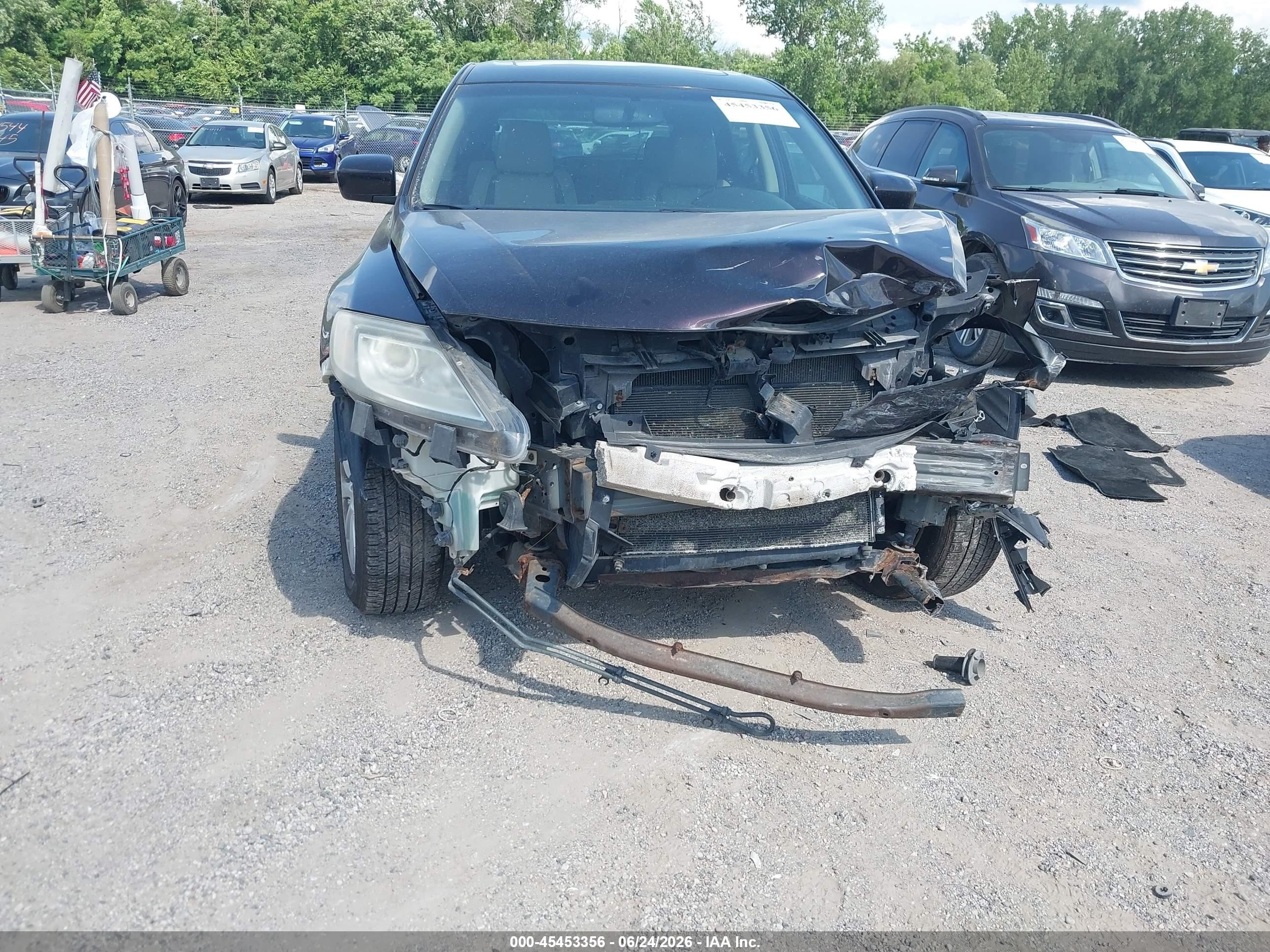 2009 Mazda Cx-9 Touring Purple vin: JM3TB38A290166787