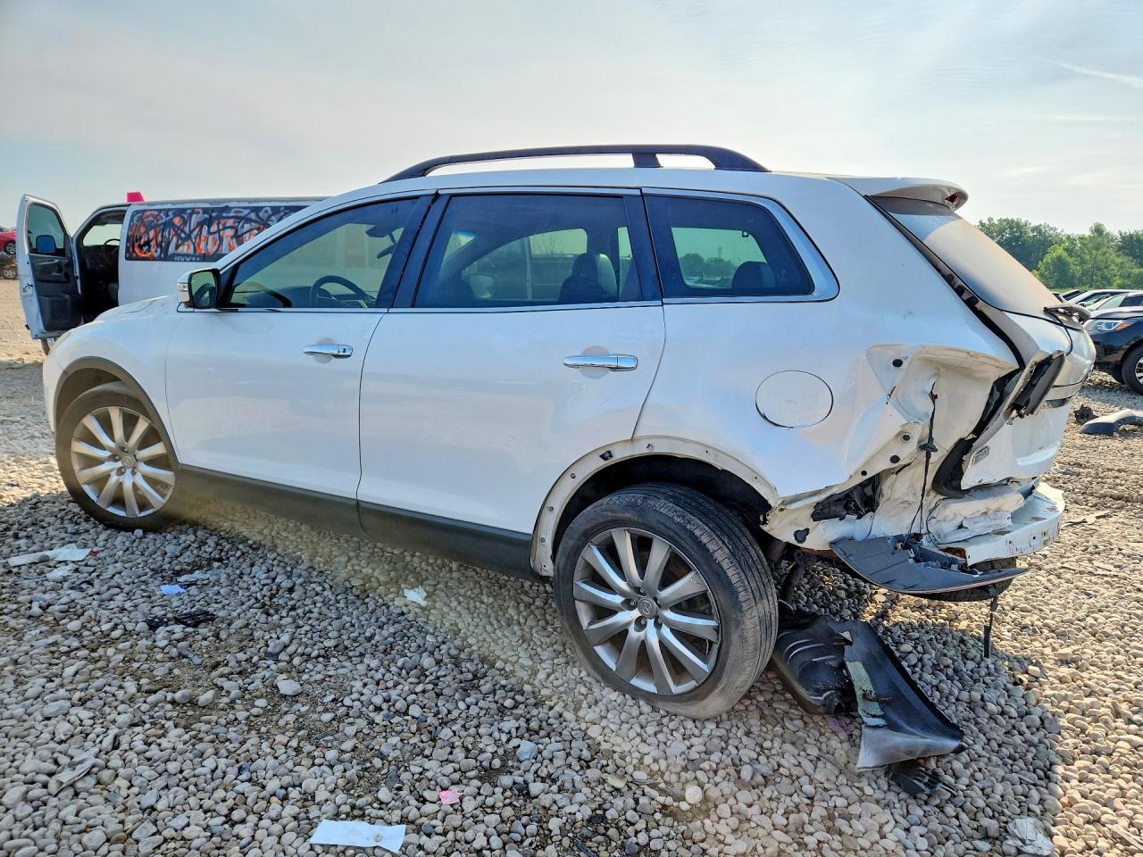 2008 Mazda Cx-9 4d White vin: JM3TB38A380126409