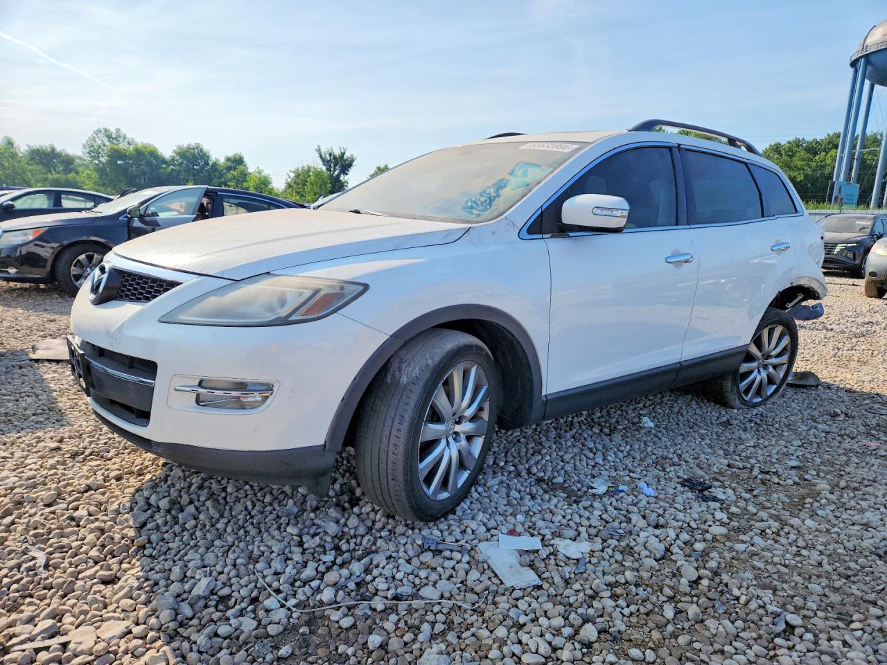 2008 Mazda Cx-9 4d White vin: JM3TB38A380126409