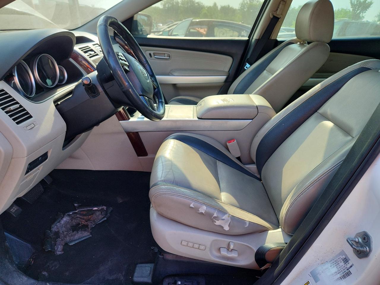2008 Mazda Cx-9 4d White vin: JM3TB38A380126409