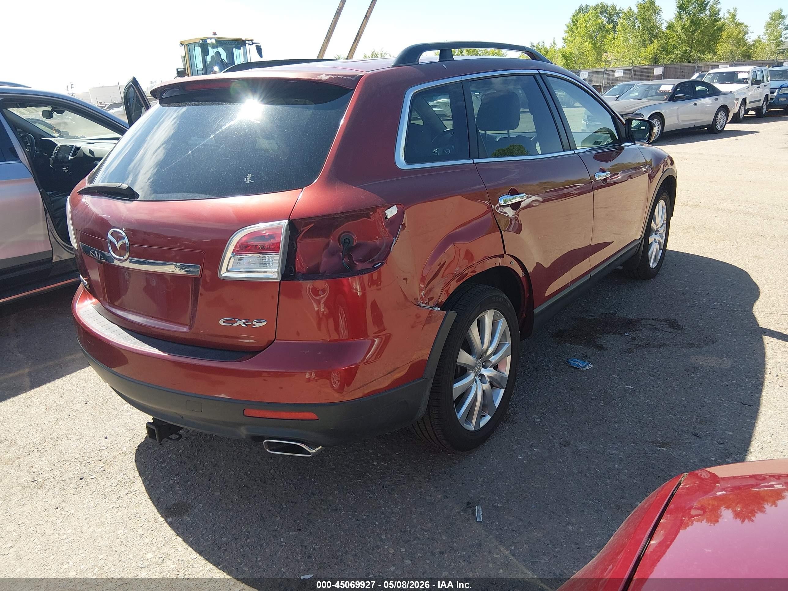 2008 Mazda Cx-9 Grand Touring Red vin: JM3TB38A380140326