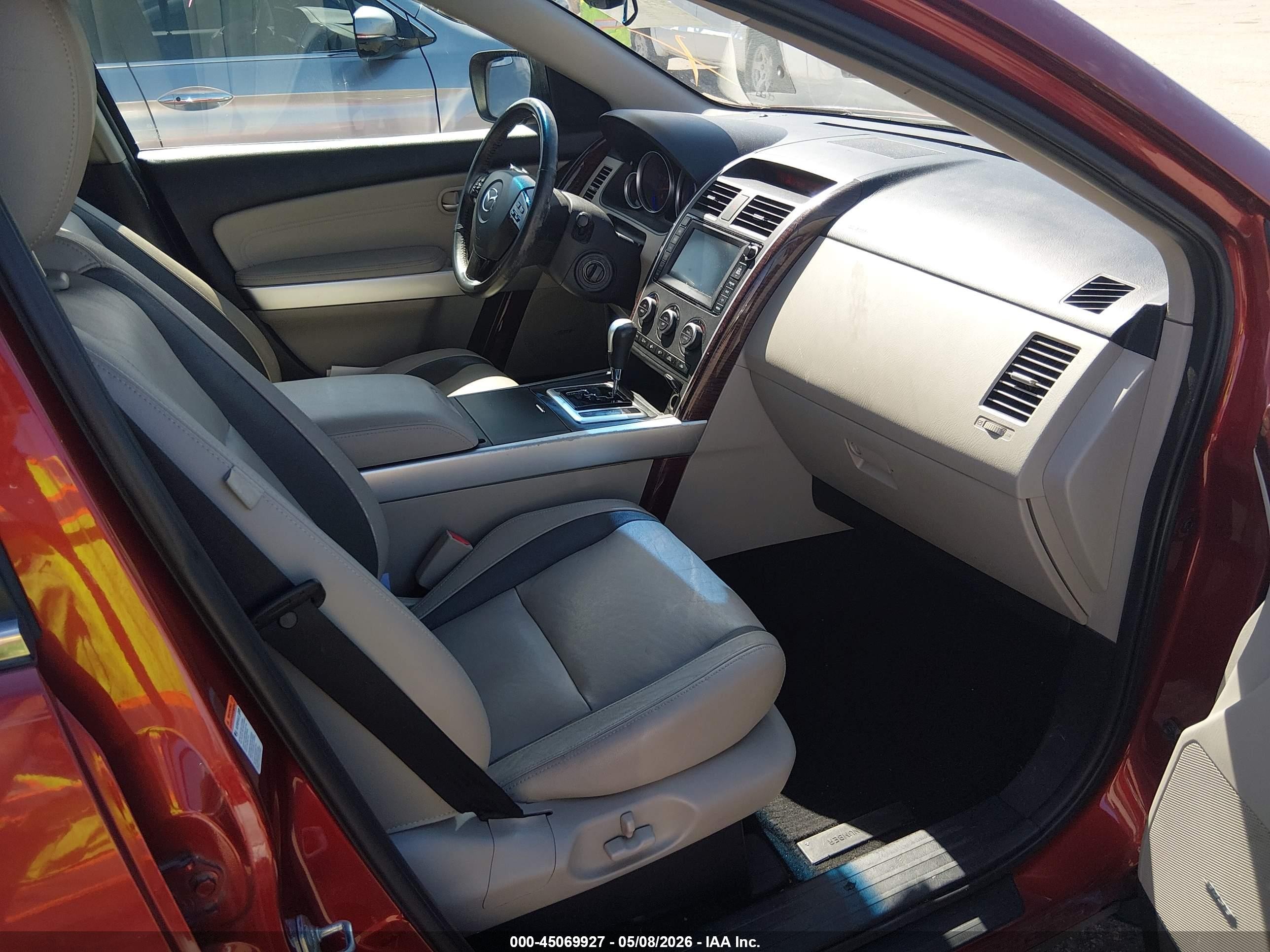 2008 Mazda Cx-9 Grand Touring Red vin: JM3TB38A380140326
