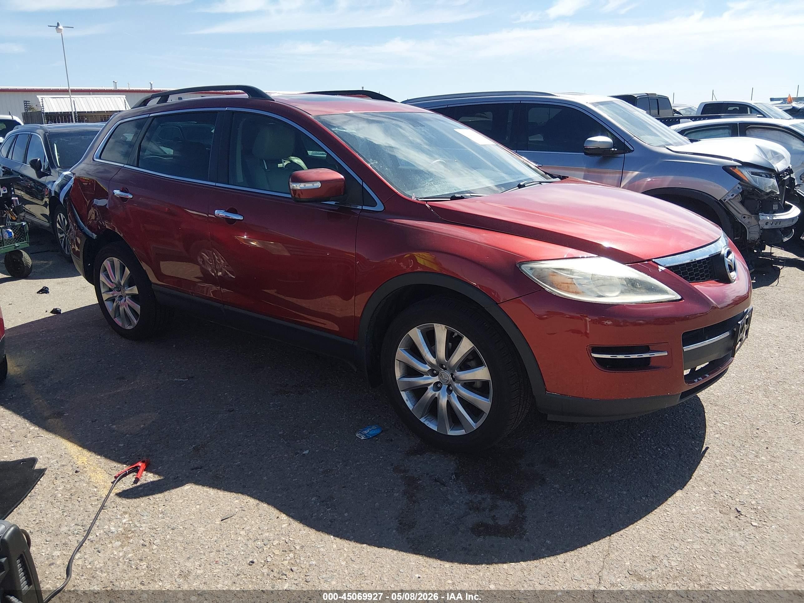 2008 Mazda Cx-9 Grand Touring Red vin: JM3TB38A380140326